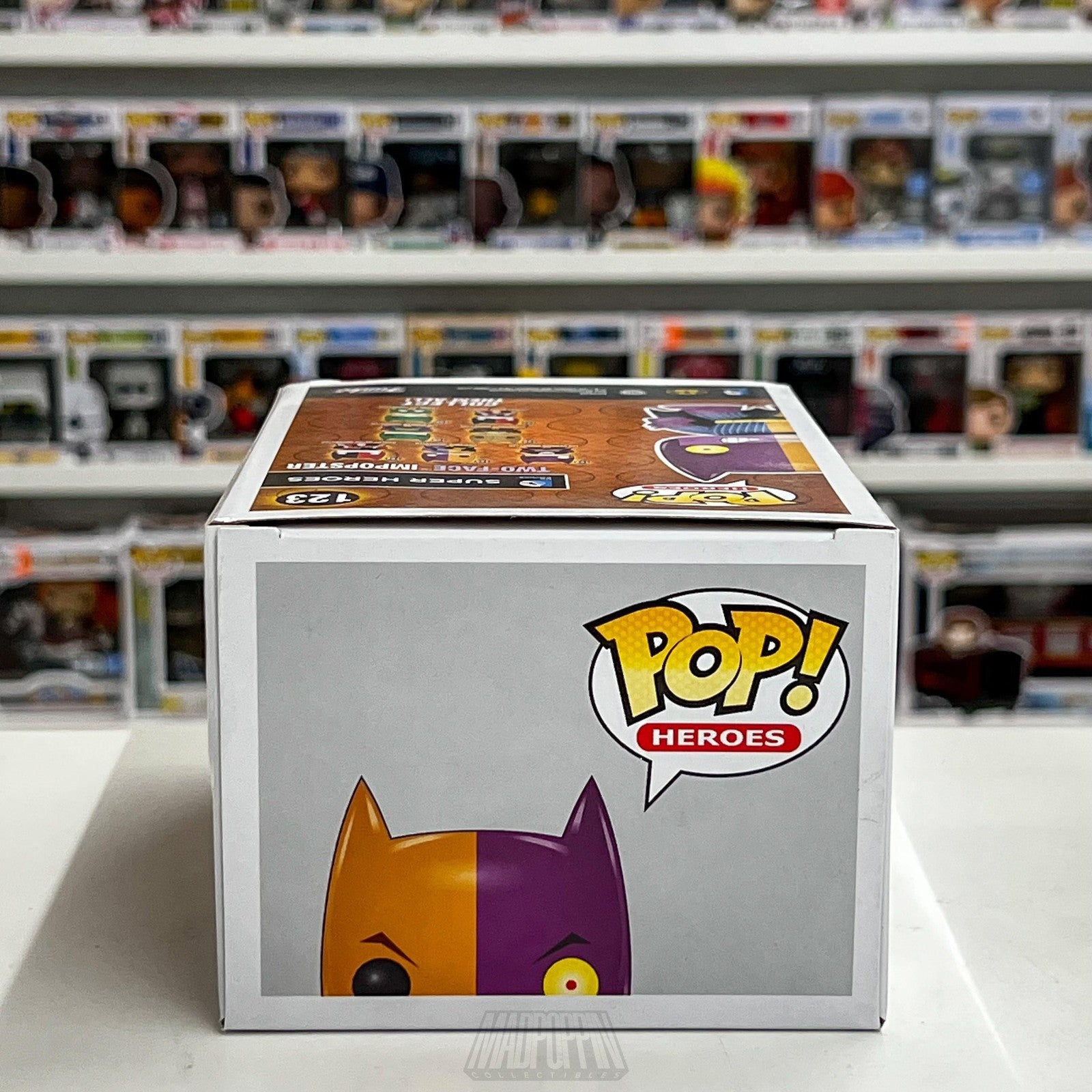 Funko Pop Heroes Two-Face Impopster 123 DC Comics Vinyl Figure Batman Villain