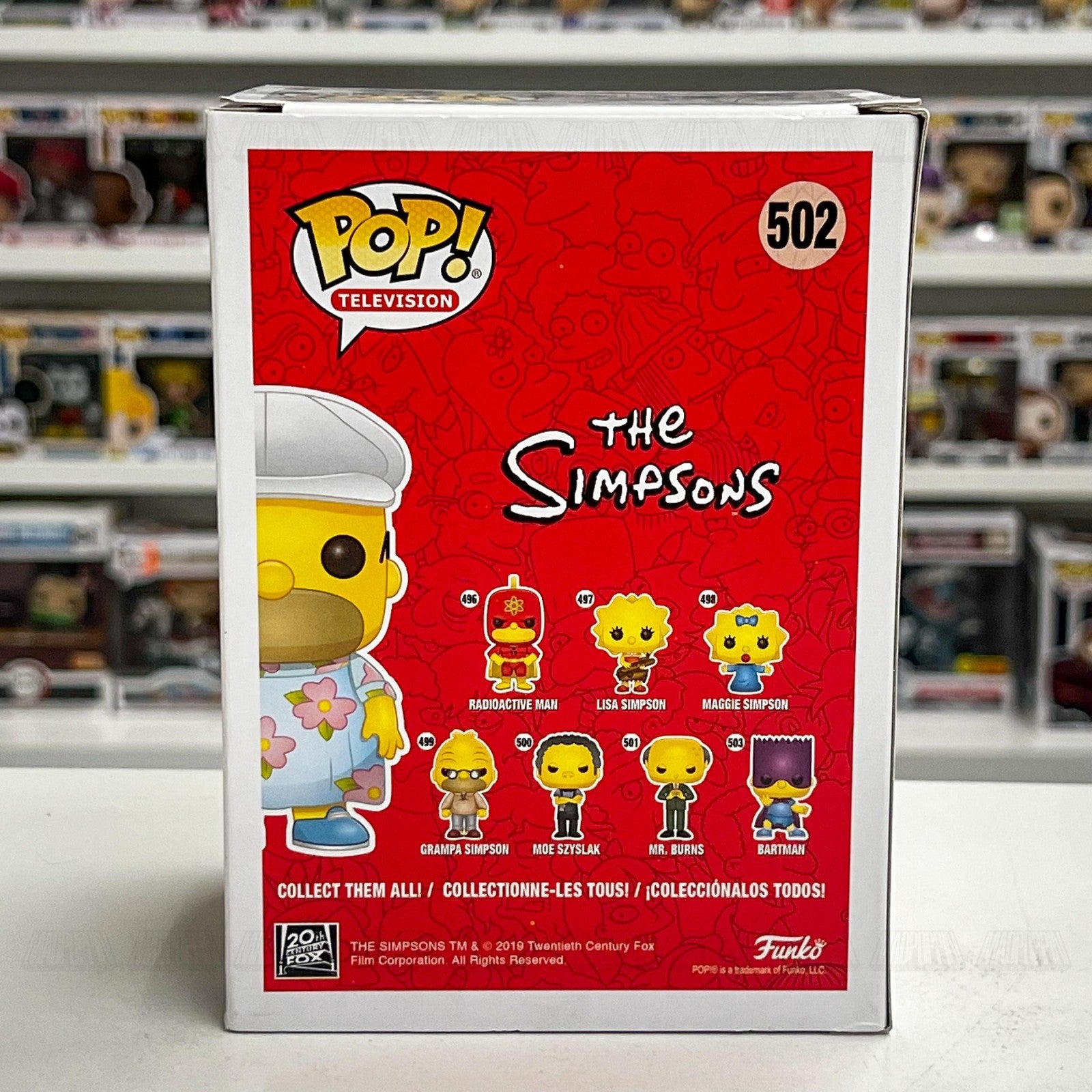 Funko Pop The Simpsons Homer Muumuu 502 Vinyl Figure Hot Topic Exclusive New Box