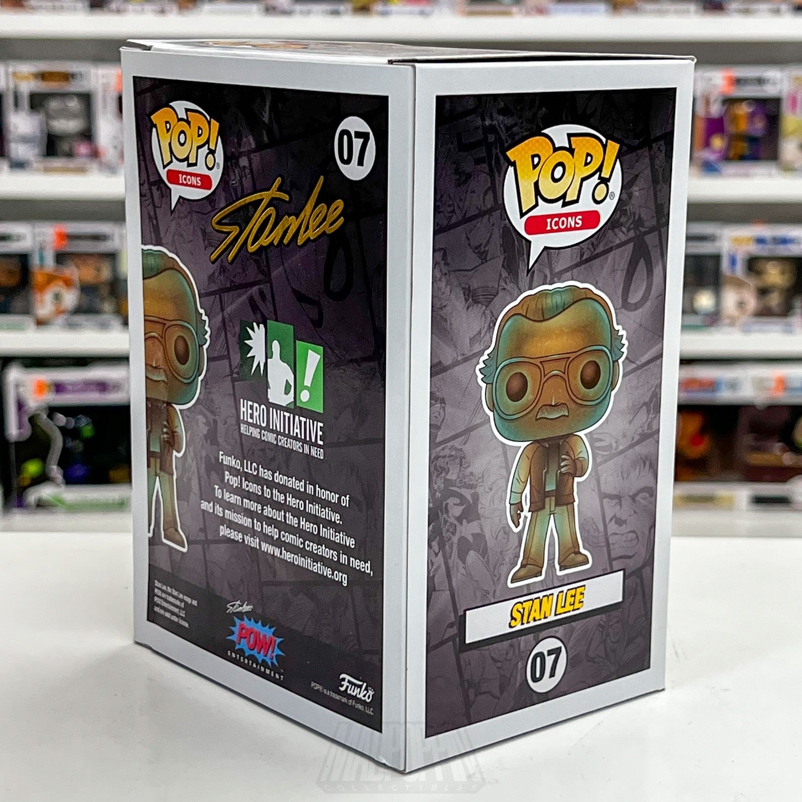Funko Pop Icons Stan Lee 07 Patina Hero Initiative Marvel Comics Excelsior Toy4