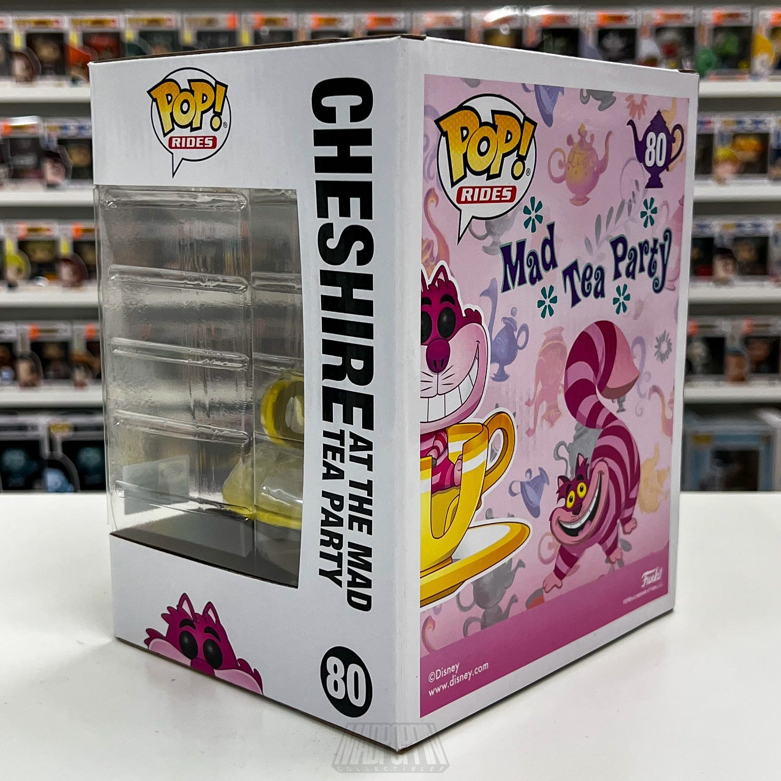 Funko Pop Rides Cheshire Cat Mad Tea Party 80 WonderCon Disney Limited 2000pcs