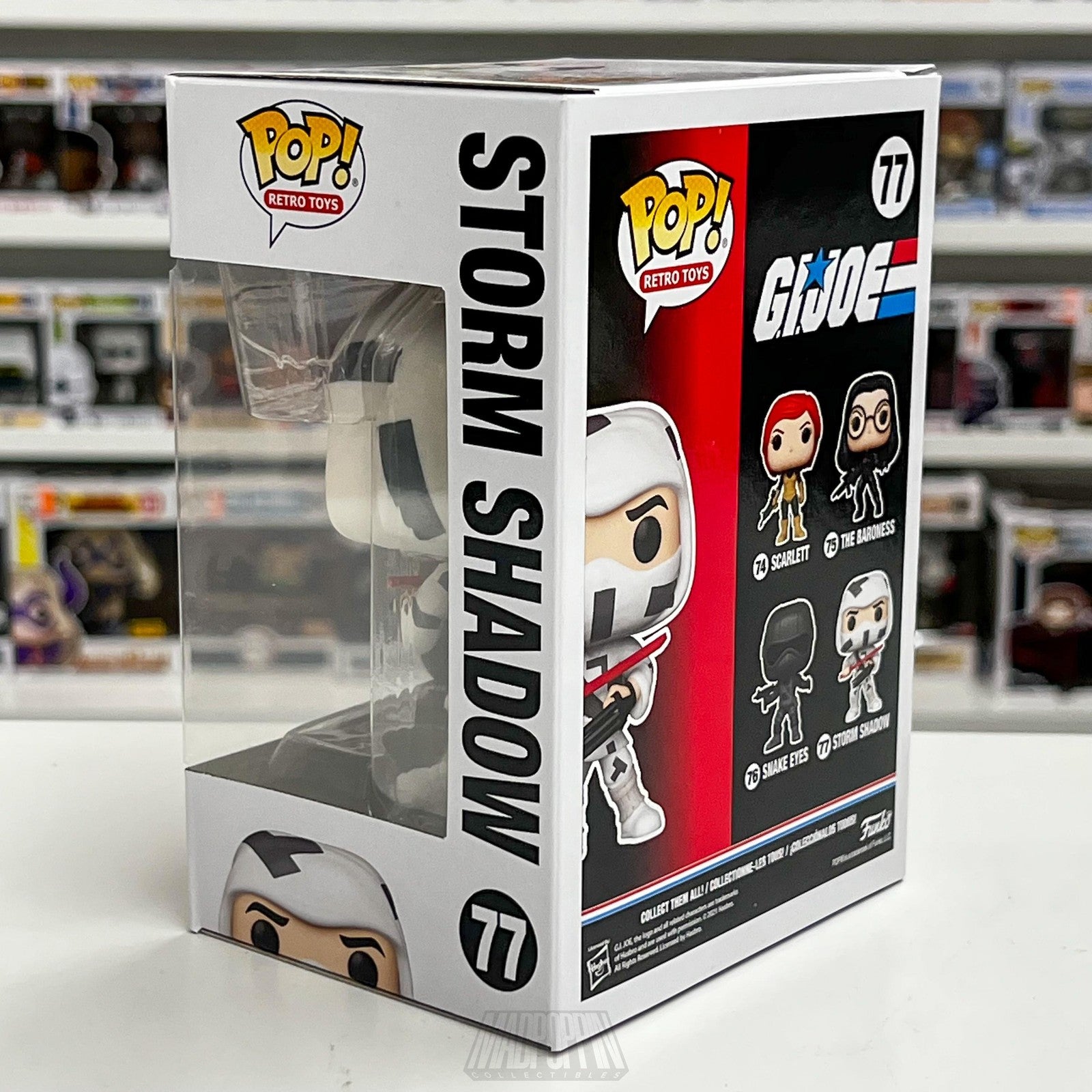 Funko Pop GI Joe Storm Shadow #77 Retro Toys Vinyl Figure New in Box C