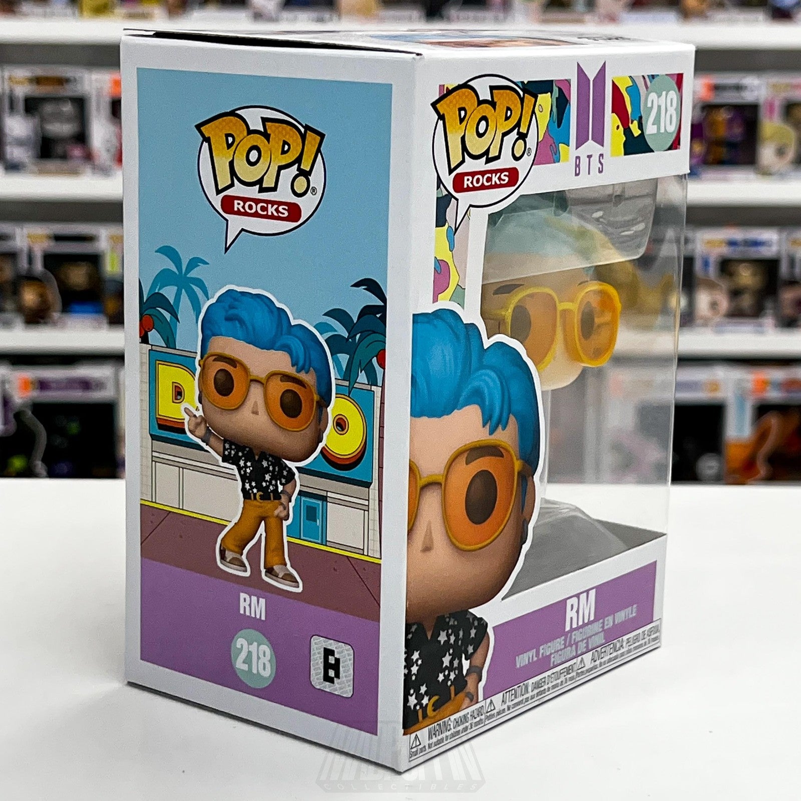 Funko Pop Rocks BTS RM 218 Dynamite Vinyl Figure K-Pop Idol 2021 Window Box5
