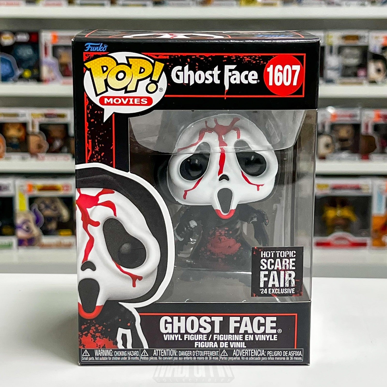 Funko Pop Ghost Face  Bloody Scream 1607 Hot Topic Scare Fair 24 Horror Movie