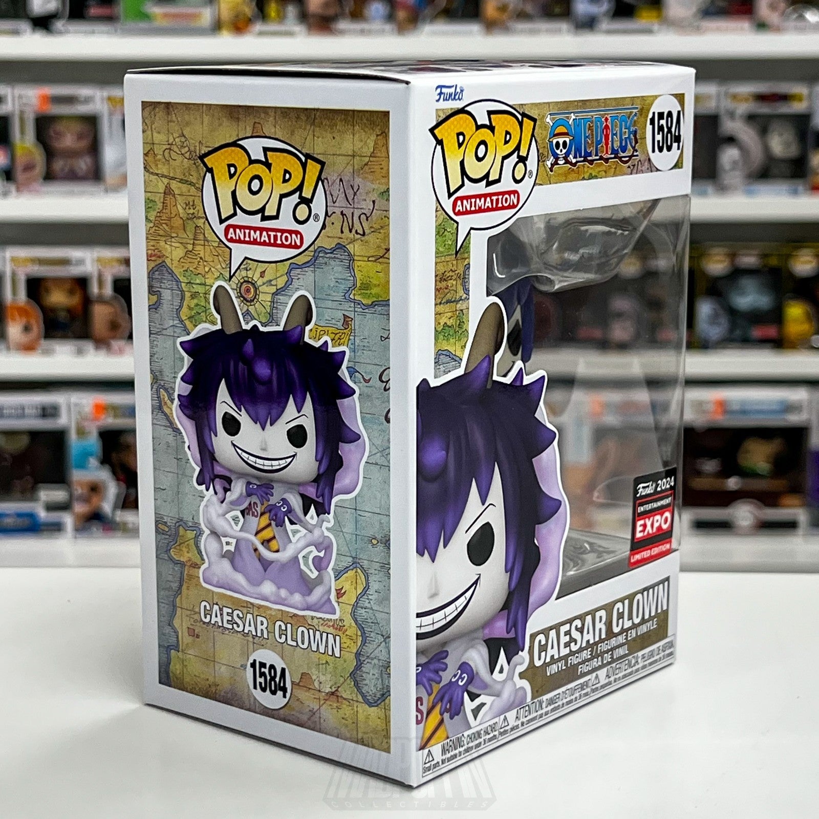 Funko Pop Anime One Piece Caesar Clown 1584 C2E2 Expo Exclusive Vinyl Figure Toy5