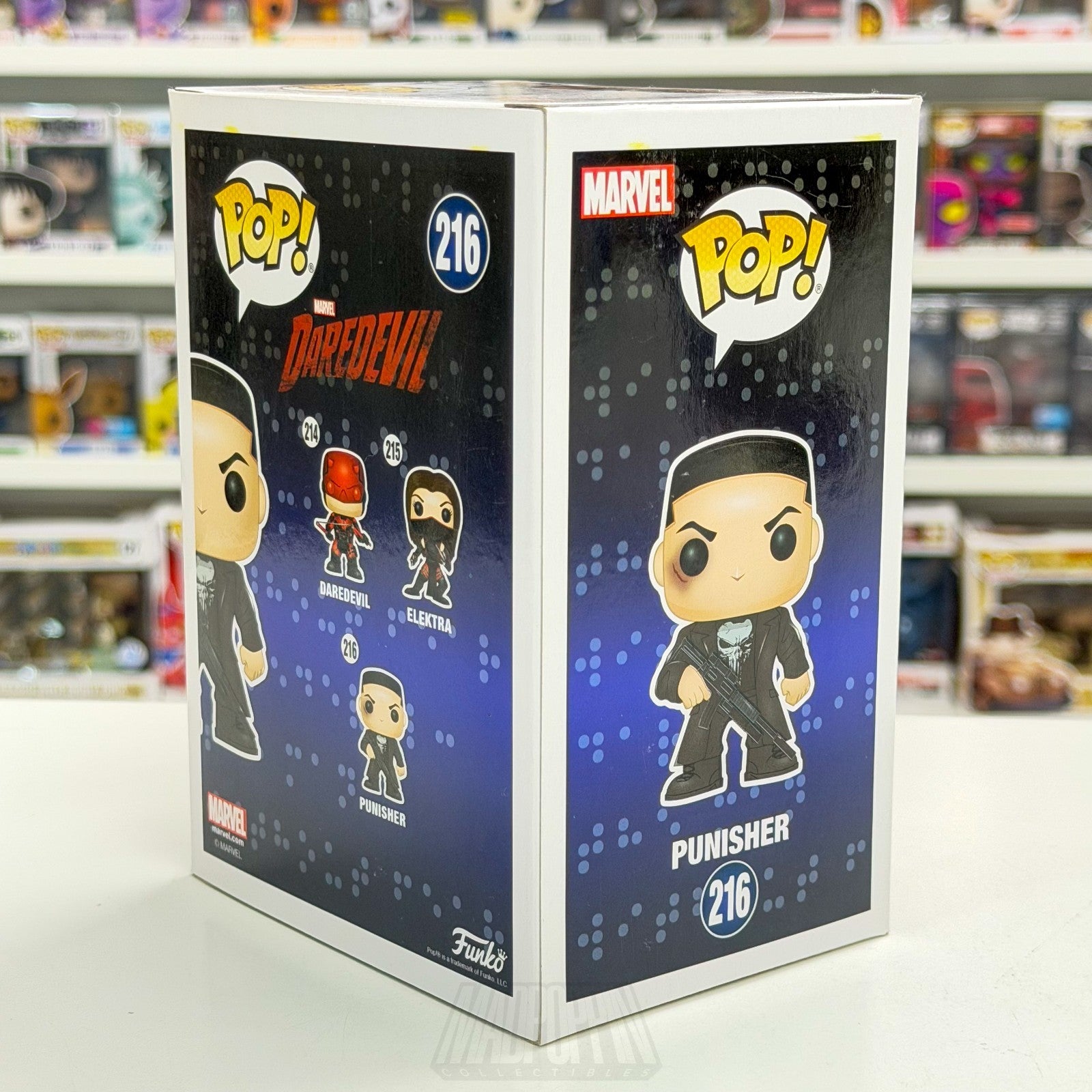 Funko Pop Marvel Netflix Daredevil Punisher Chase 216 Frank Castle Vinyl Figure4