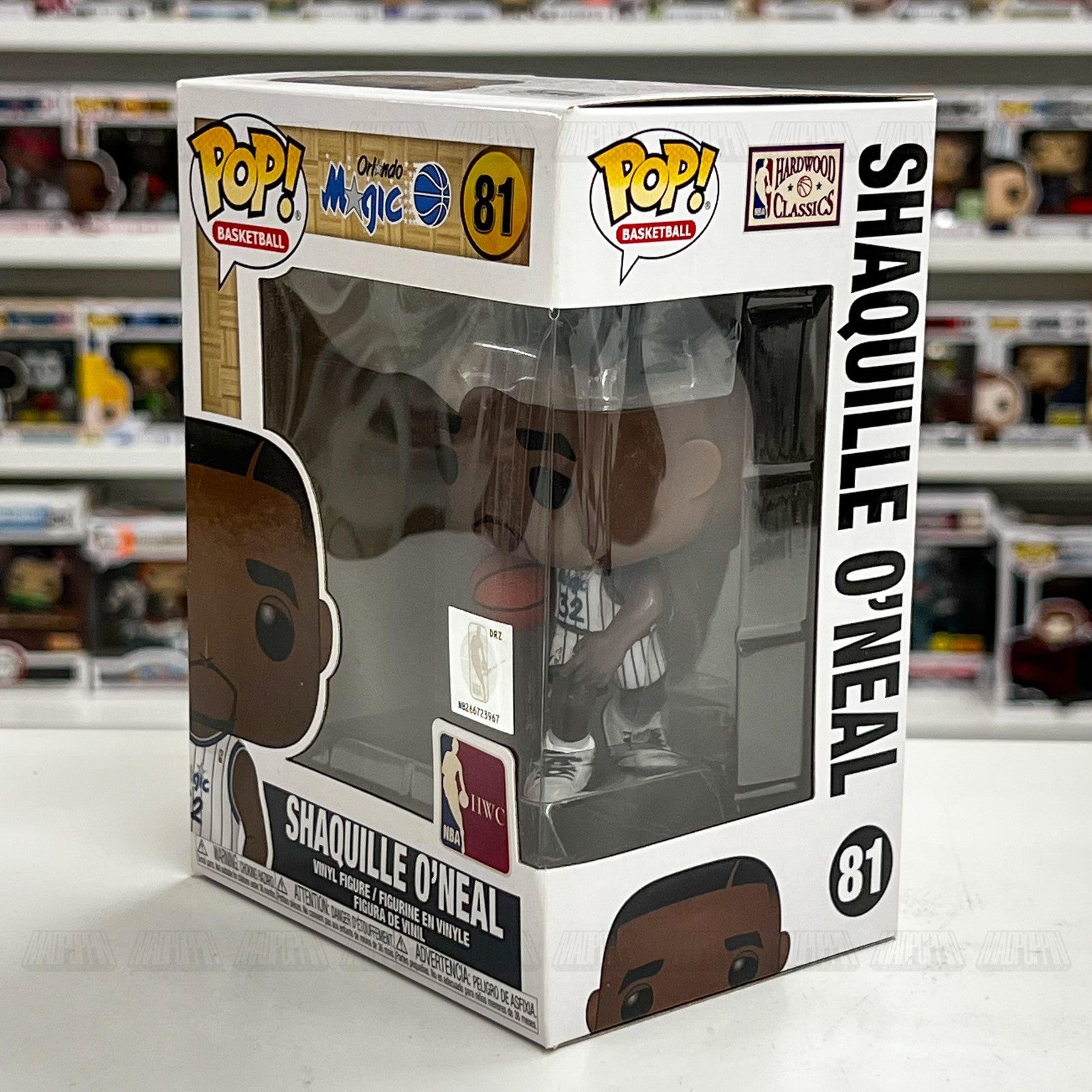 Funko Pop NBA Shaquille O'Neal 81 Orlando Magic Vinyl Figure Basketbal