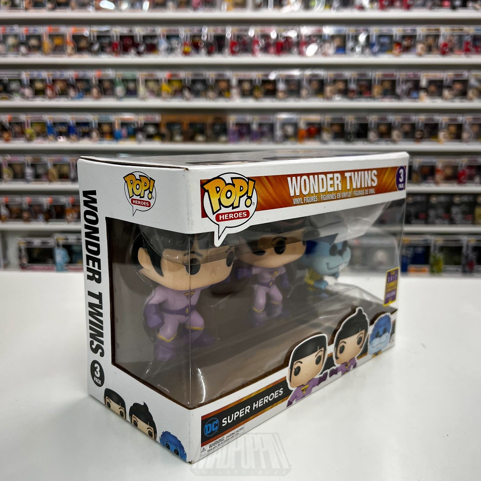 Funko Pop DC Heroes Super Friends Wonder Twins Zan Jayna Gleek SDCC 3 Pack Toy5