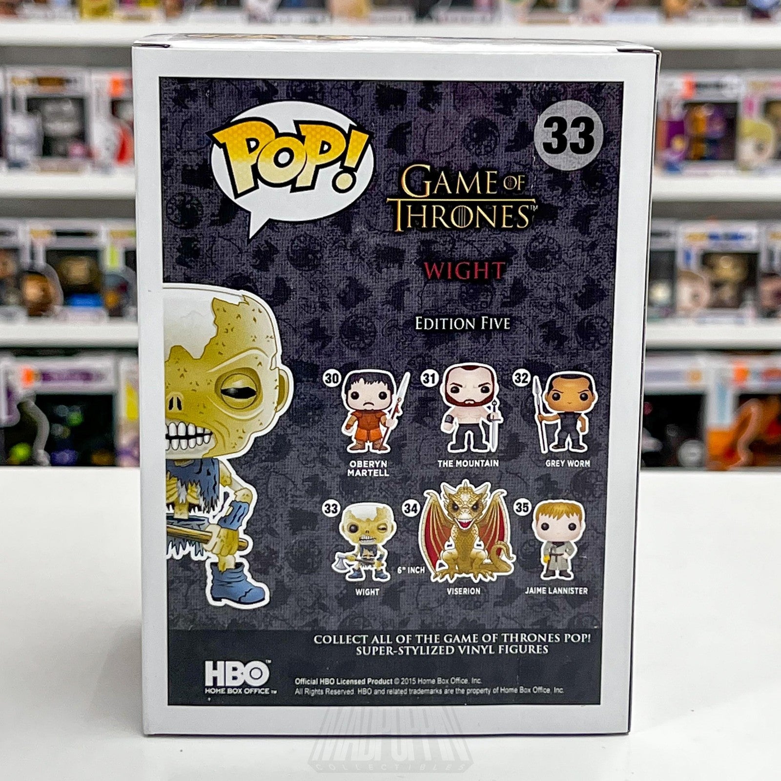 Funko Pop Game of Thrones Wight #33 Vinyl Figure Edition 5 HBO 2015 Collectible3