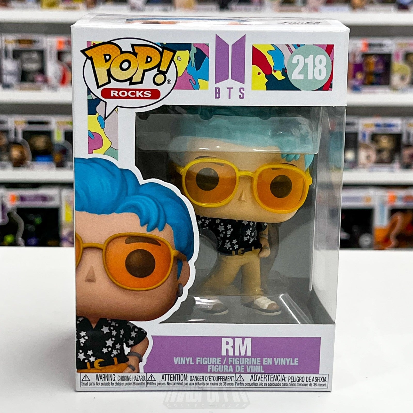 Funko Pop Rocks BTS RM 218 Dynamite Vinyl Figure K-Pop Idol 2021 Window Box0