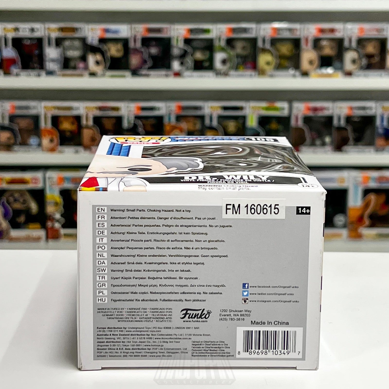 Funko Pop! Games Mega Man Dr. Wily #105 Vinyl Figure New Video Game Capcom Toy