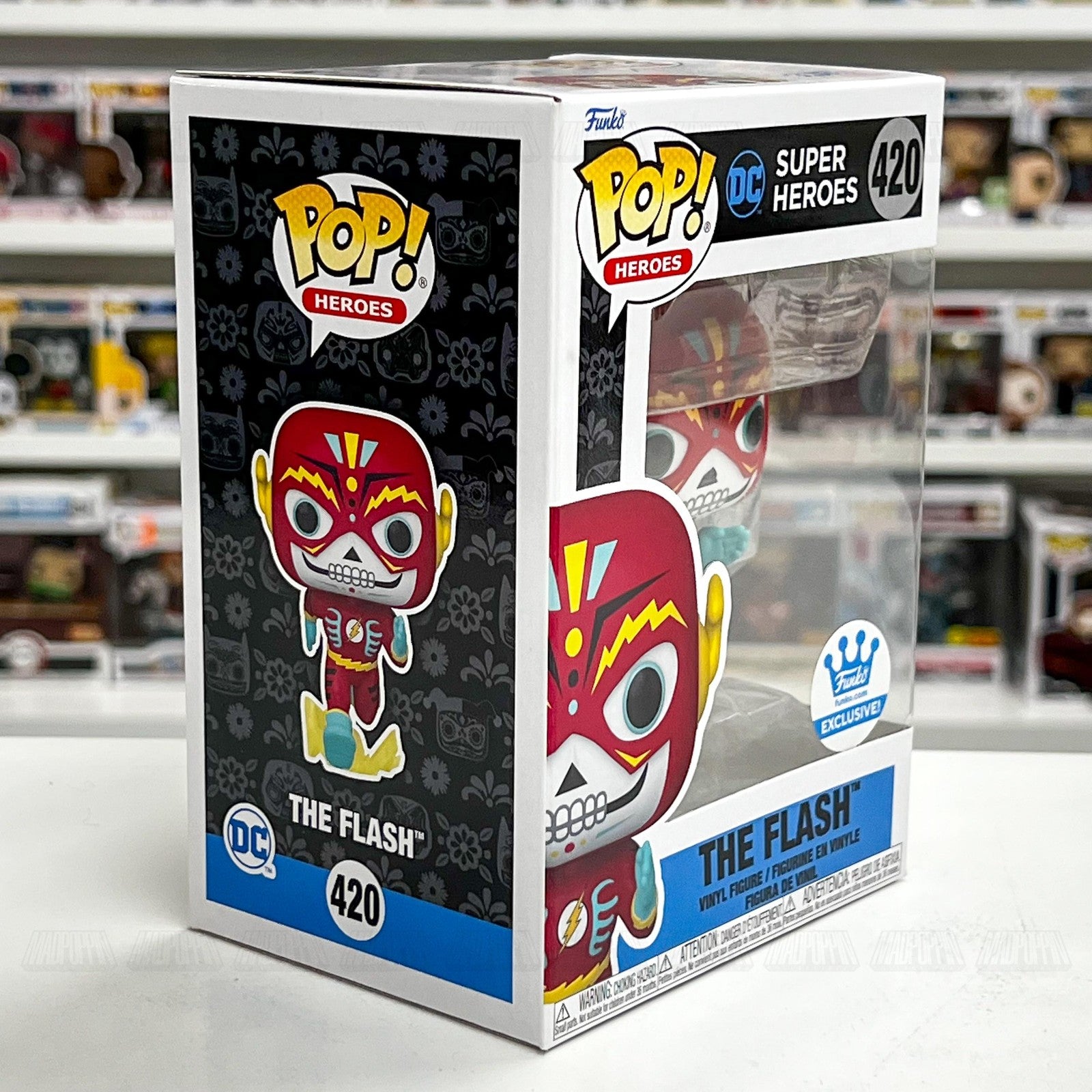 Funko Pop Super Heroes The Flash 420 Dia De Los DC Exclusive Figure Funko.com