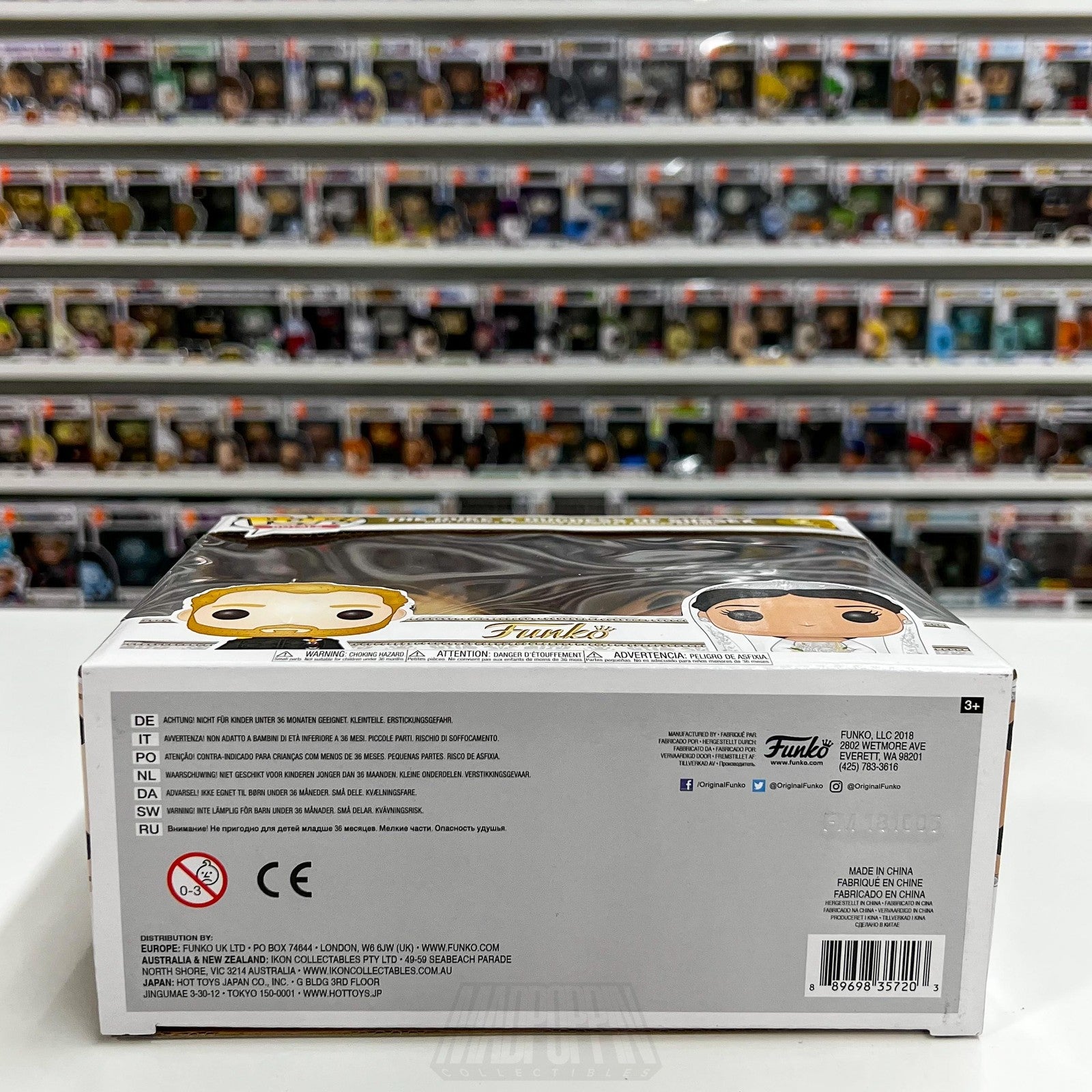 Funko Pop The Royal Wedding Duke & Duchess of Sussex Harry Megan 2 Pack Figures