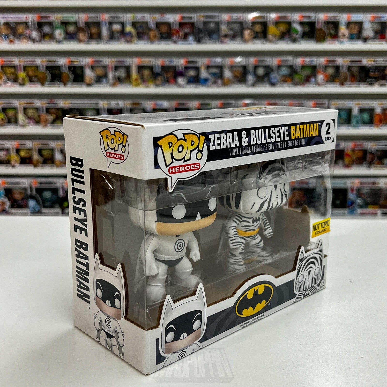 Funko Pop DC Heroes Zebra & Bullseye Batman 2 Pack Hot Topic Exclusive Vinyl Toy