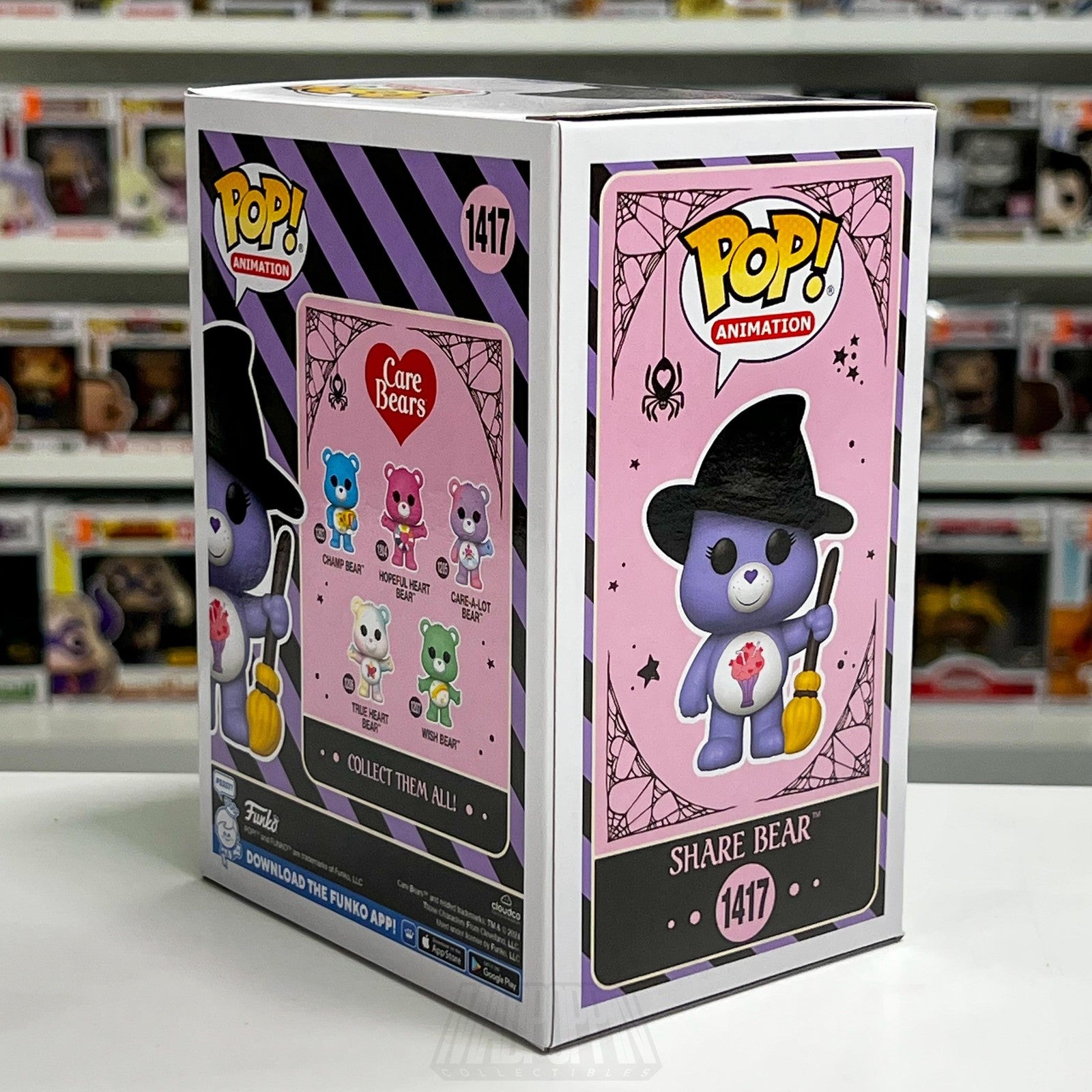 Funko Pop Animation Care Share Bear NYCC Con Sticker 1417 Limited Figure Witch
