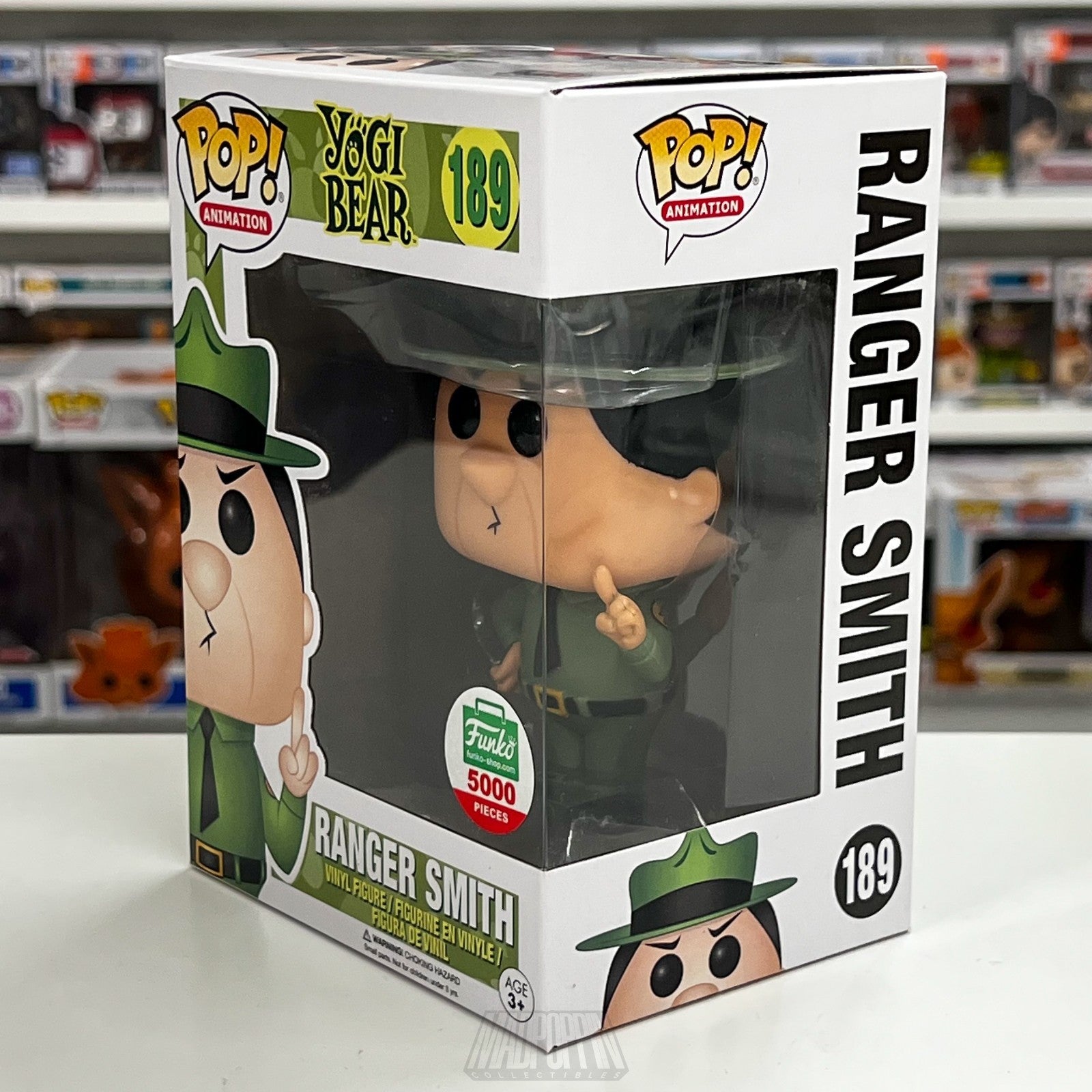 Funko Pop Animation Yogi Bear Ranger Smith Funko-Shop.com Exclusive 5000 Pcs 189