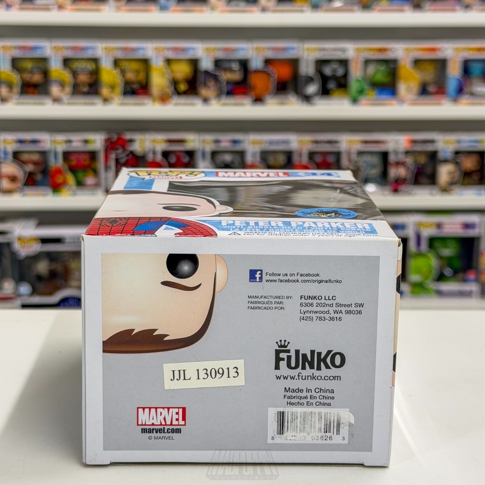 Funko Pop Marvel Peter Parker Spider-Man Comikaze Exclusive 34 Toy Vinyl Figure7