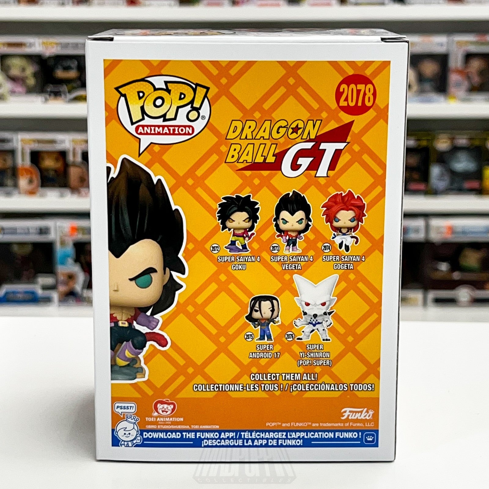 Funko Pop Anime Dragon Ball Super Saiyan Vegeta Flocked Chase Glow Chalice 20783