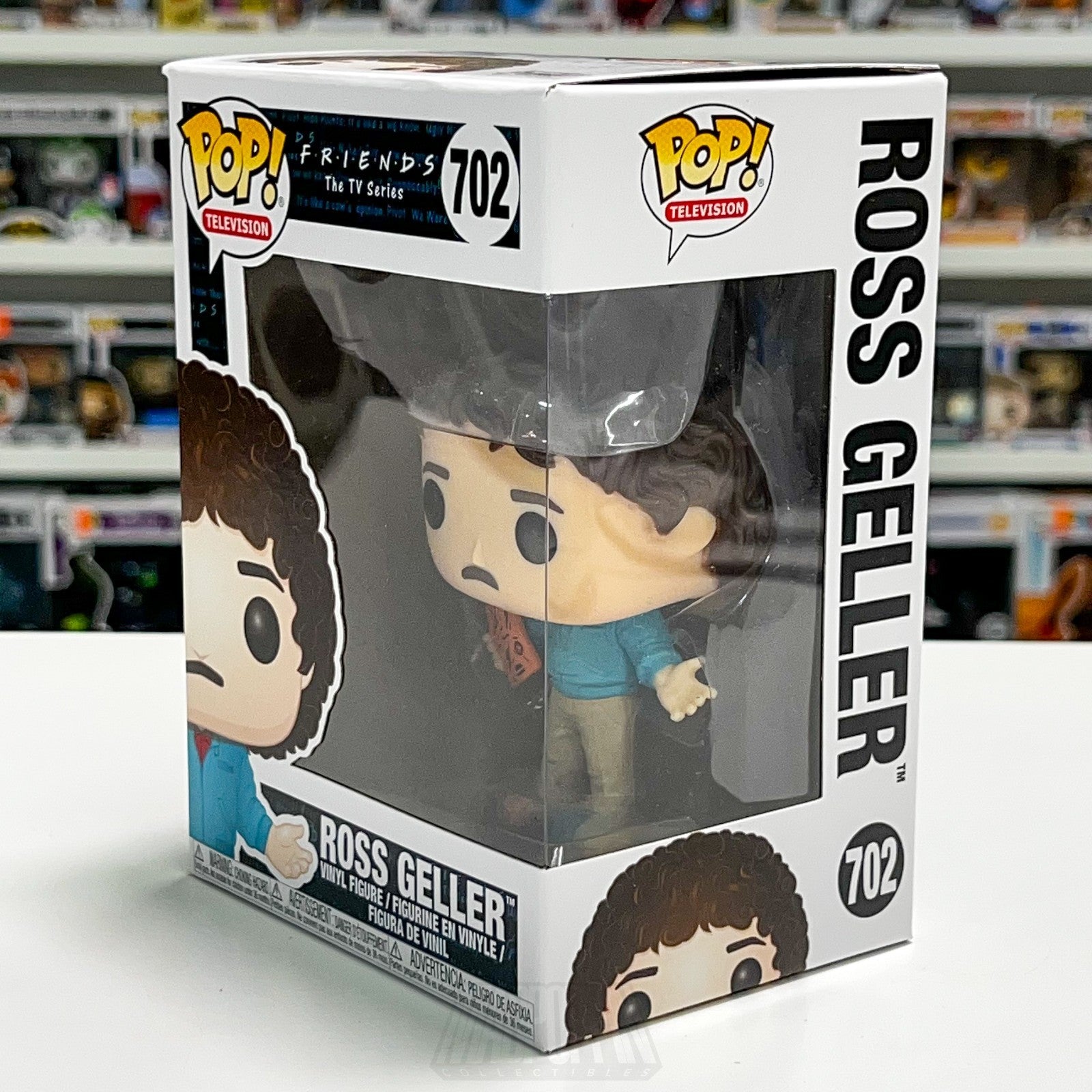 Funko Pop Television FRIENDS Ross Gellar 702 80s Hair Comedy Show Sitcom 90s NIB1