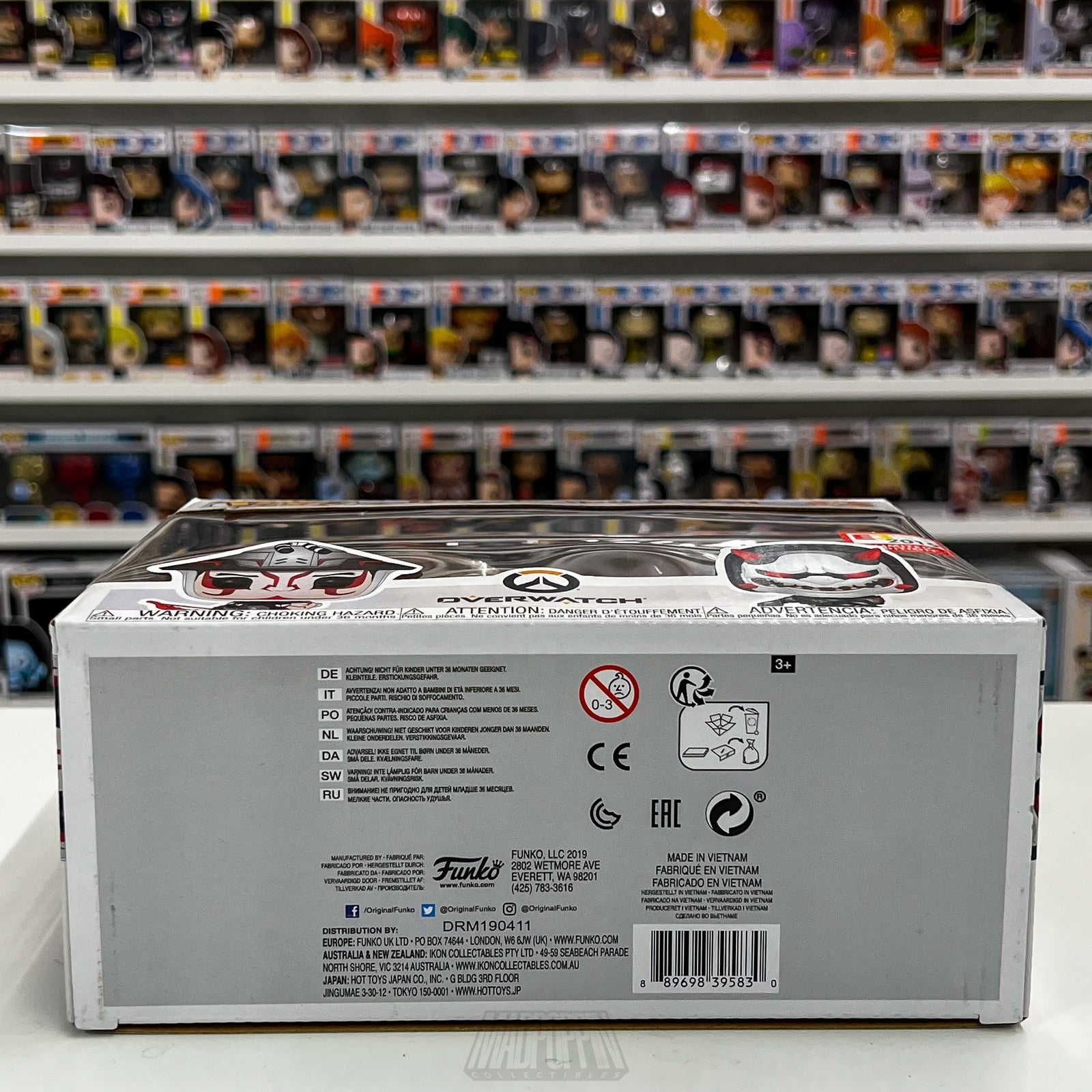 Funko Pop Overwatch Hanzo Genji 2 Pack E3 2019 Limited Edition Vinyl Figures