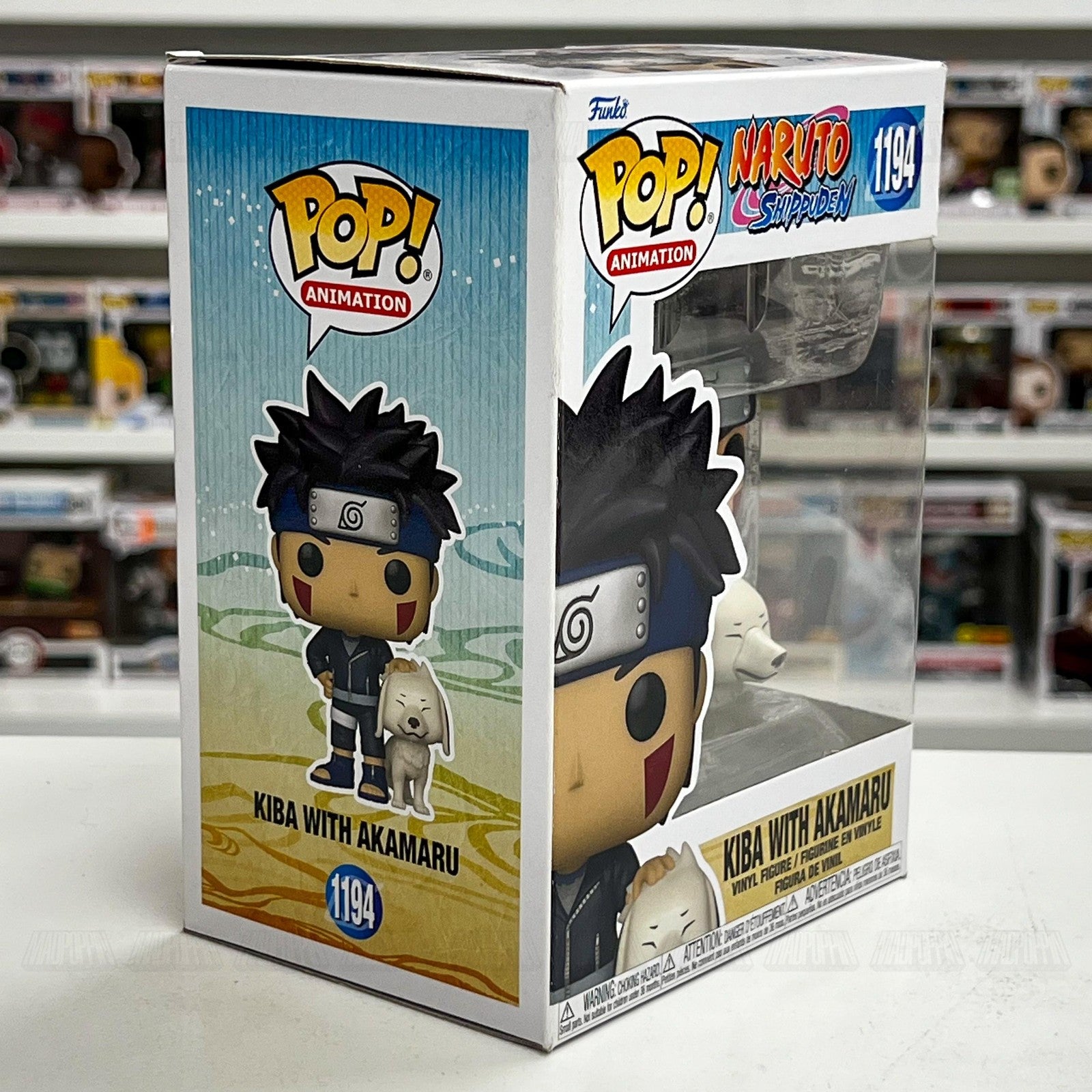 Funko Pop! Animation Naruto Shippuden Kiba with Akamaru 1194 Vinyl Figure NIB