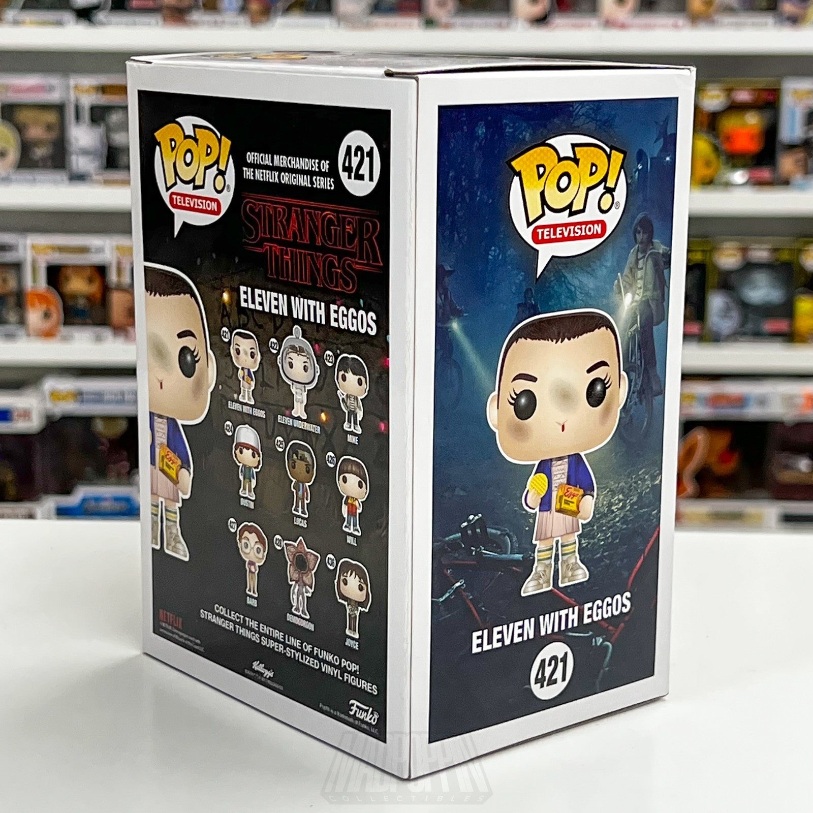 Funko Pop Television Stranger Things Eleven w/Eggos 421 Netflix Toy Vinyl Figure4