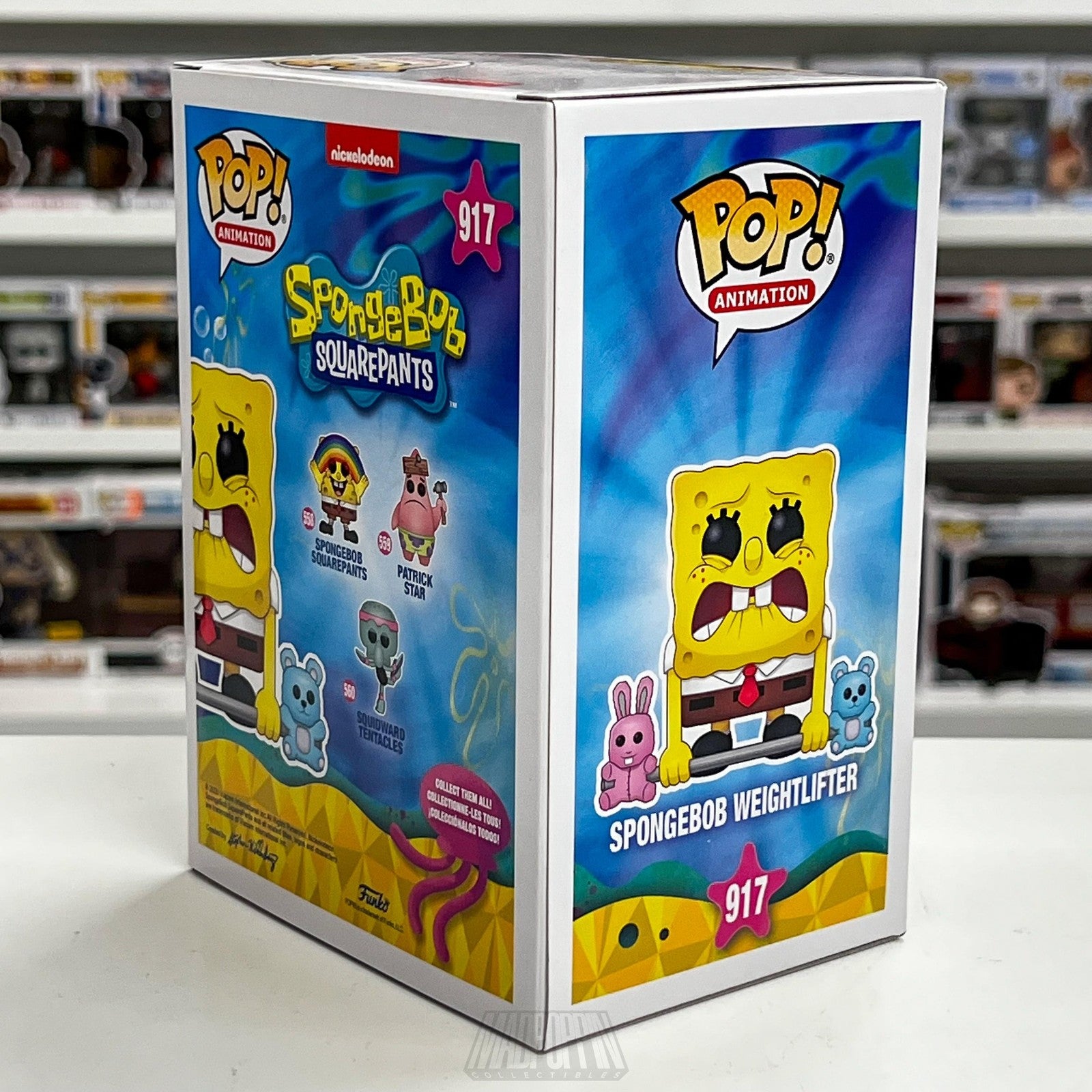 Funko Pop Animation Spongebob Weightlifter 917 Hot Topic Exclusive New in Box