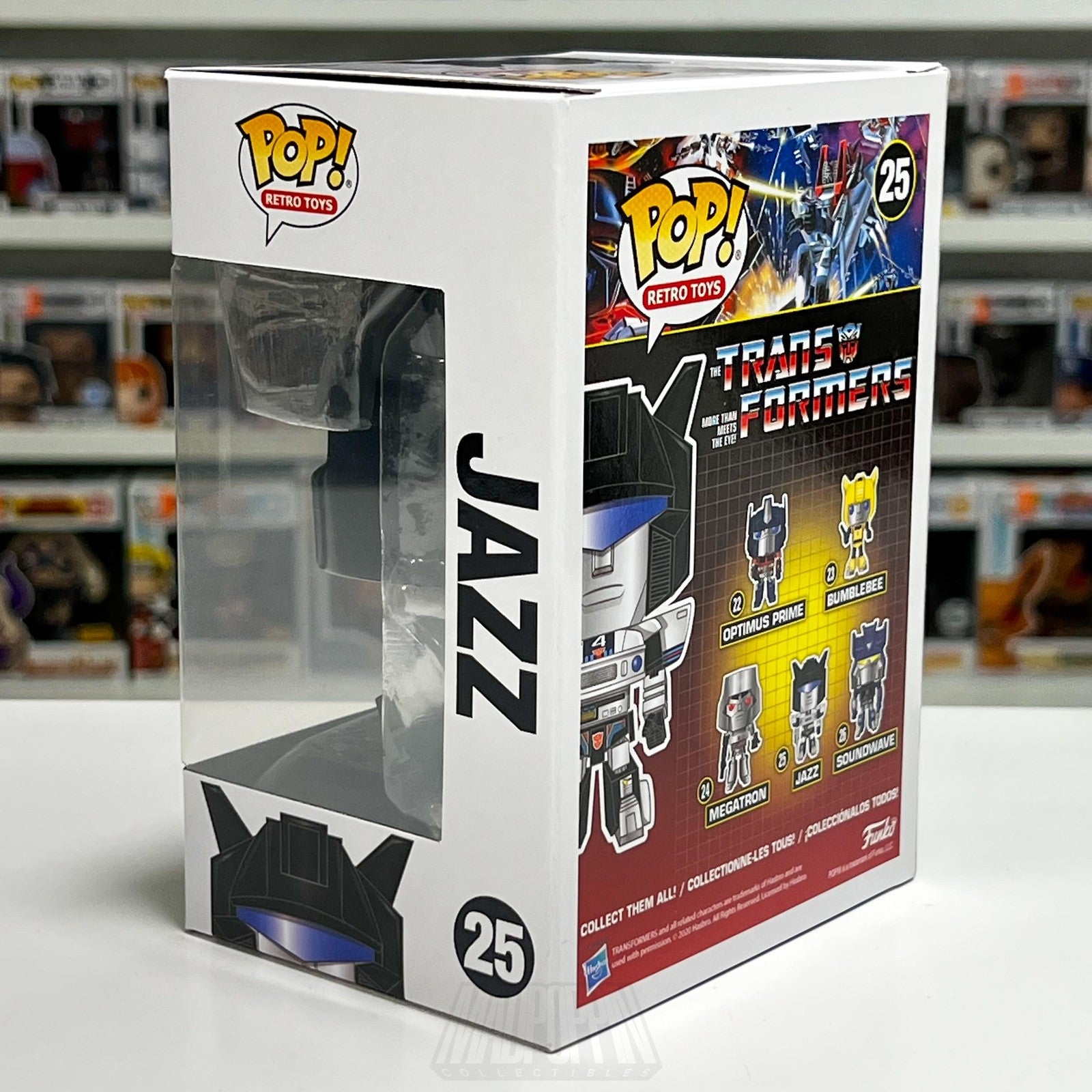 Funko Pop Transformers Retro Toys Jazz #25 Vinyl Figure New in Box NIB Autobot
