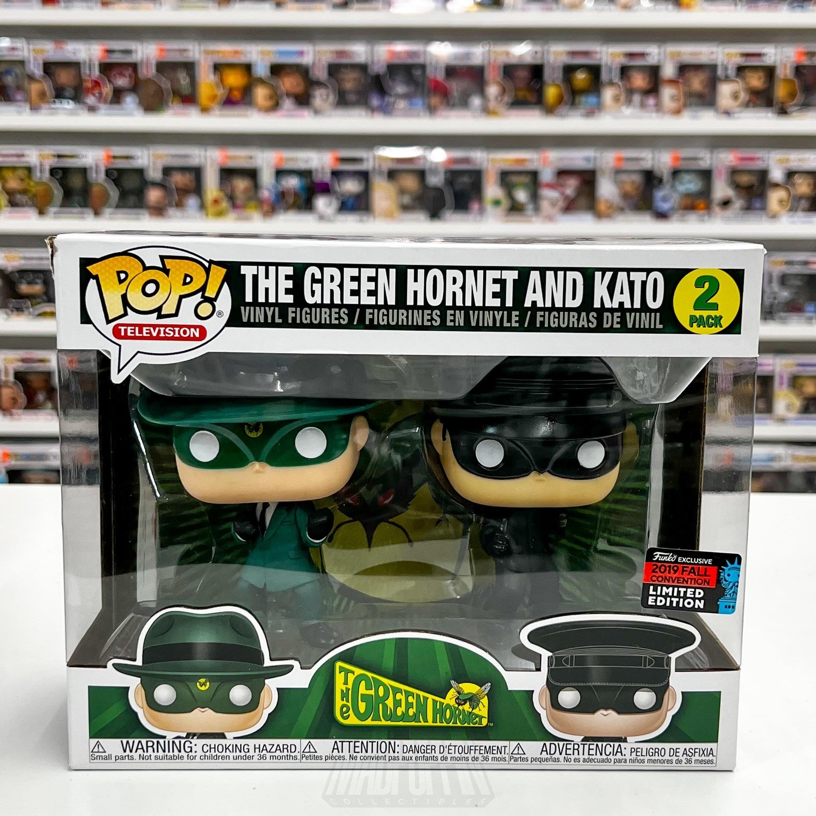 Funko Pop Television Green Hornet and Kato 2 Pack 2019 Fall Convention Limited0
