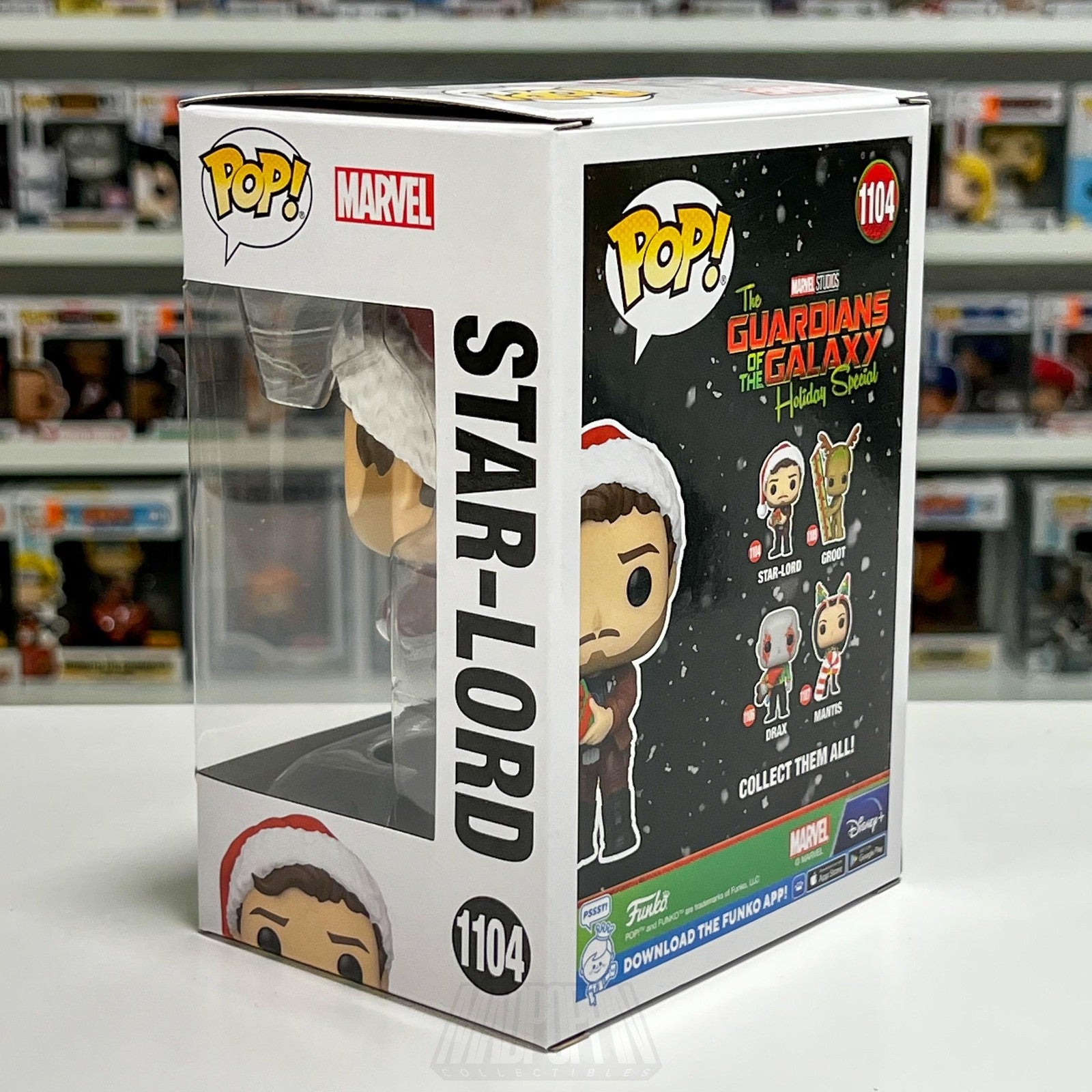Funko Pop Marvel Star-Lord Guardians Galaxy Holiday Special #1104 BobbleHead Toy