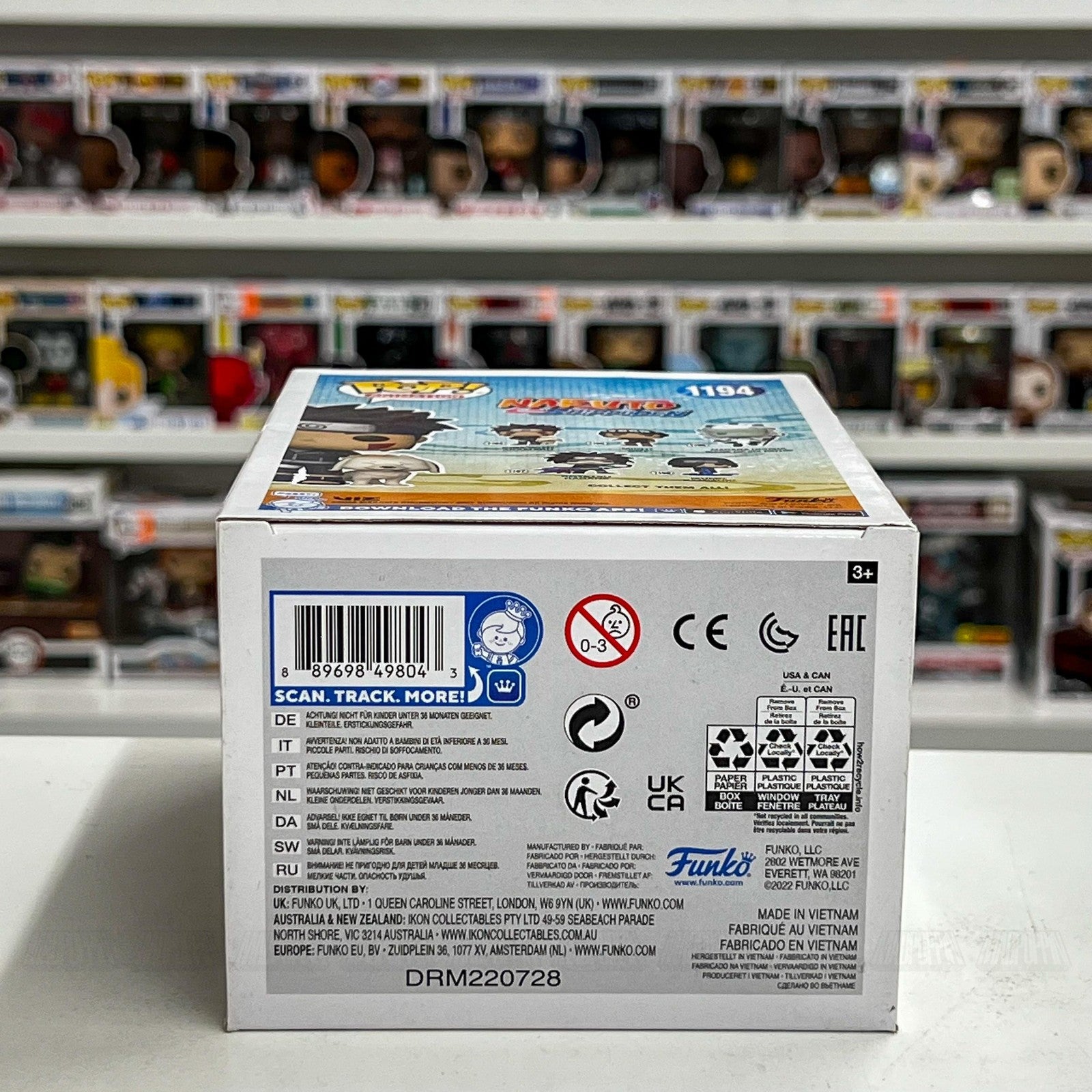 Funko Pop! Animation Naruto Shippuden Kiba with Akamaru 1194 Vinyl Figure NIB