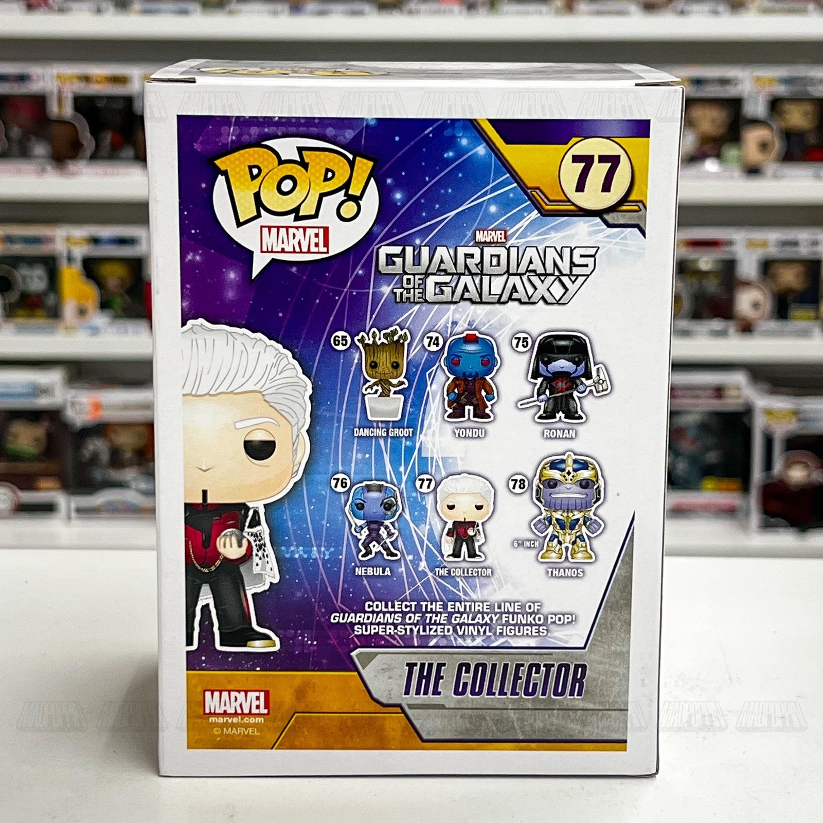 Funko Pop Guardians of the Galaxy The Collector #77 Marvel Vinyl Figure New