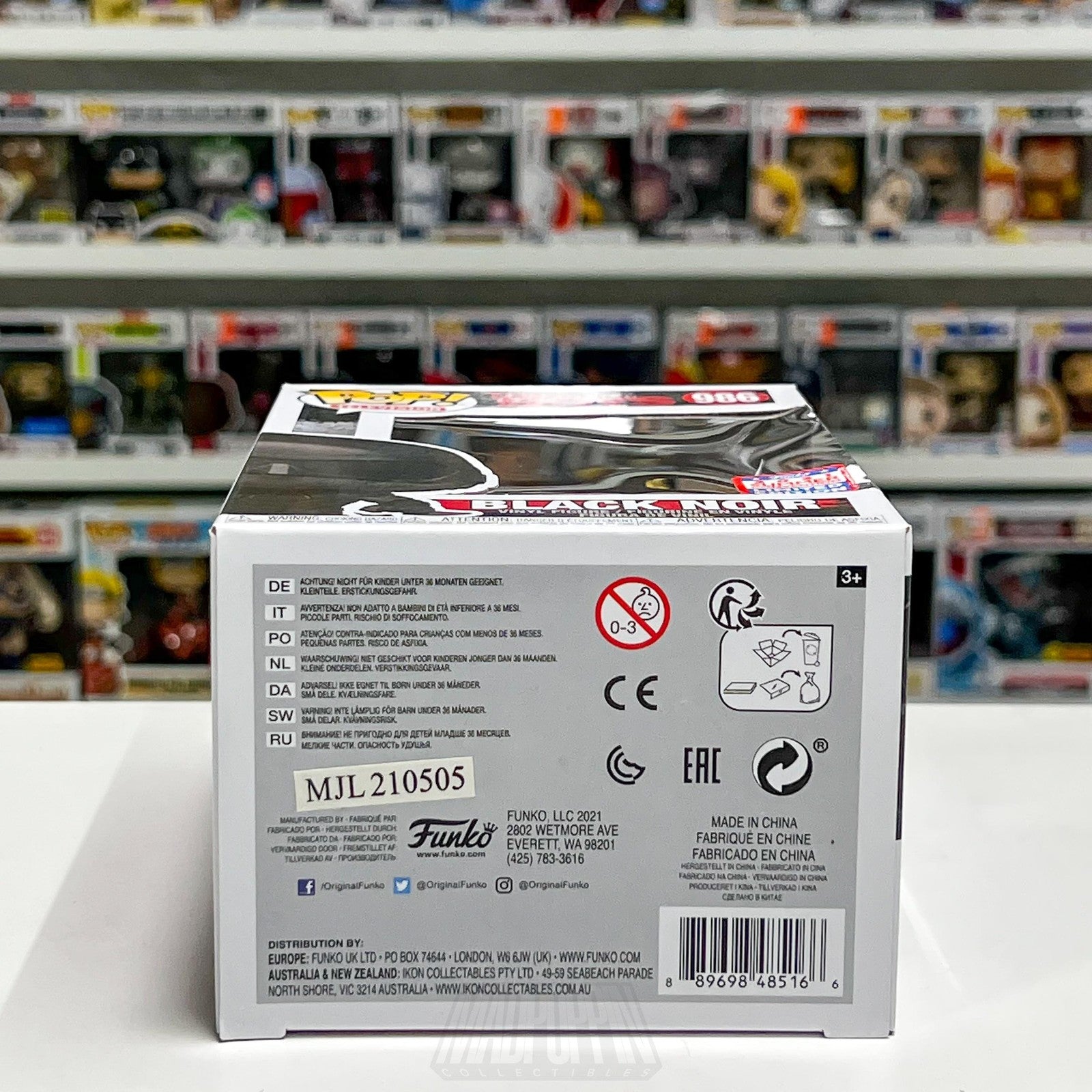 Funko Pop TV The Boys Black Noir 986 Vought 2021 Summer Convention Vinyl Figure