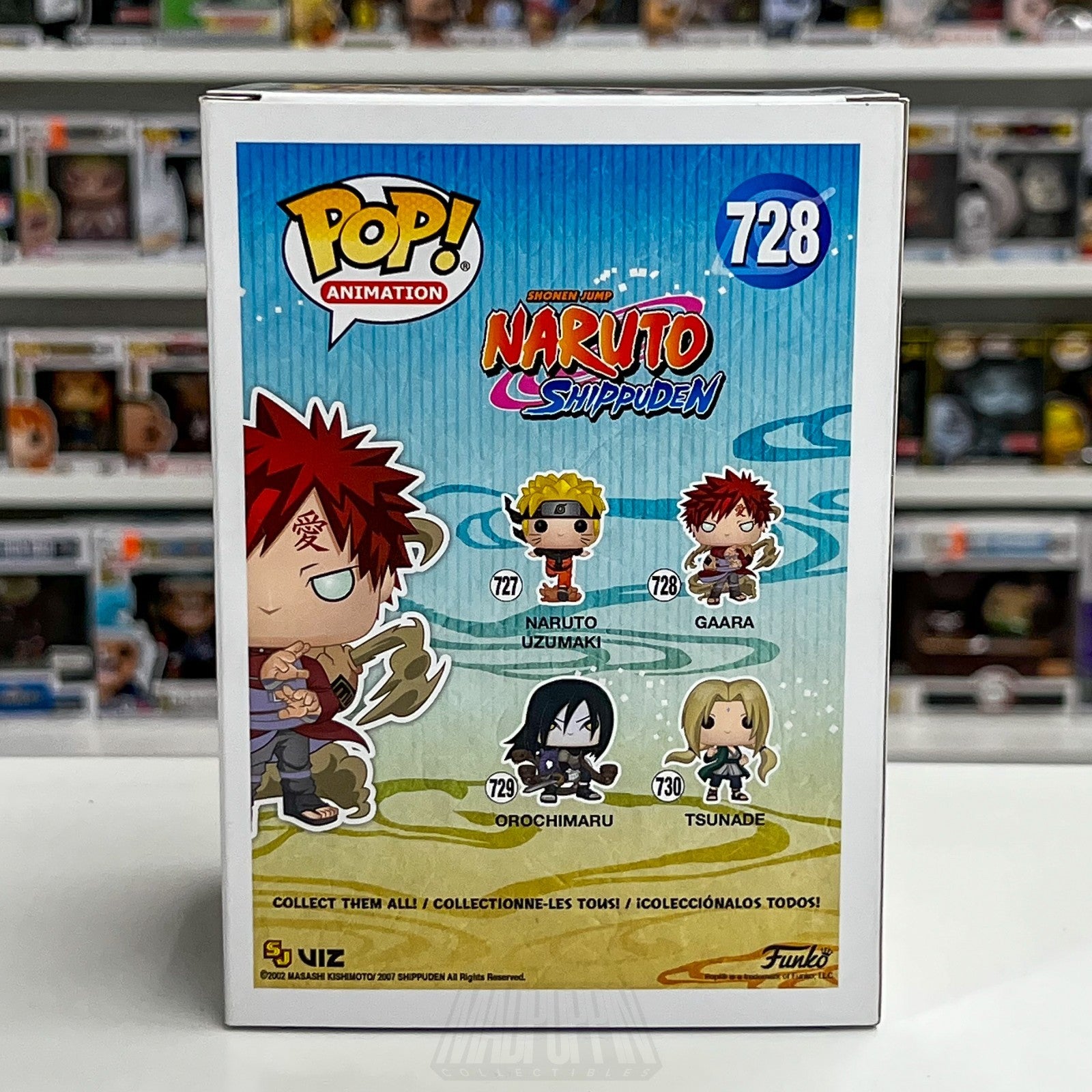 Funko Pop Anime Naruto Shippuden Gaara Metallic Special Edition 728 Vinyl Figure3