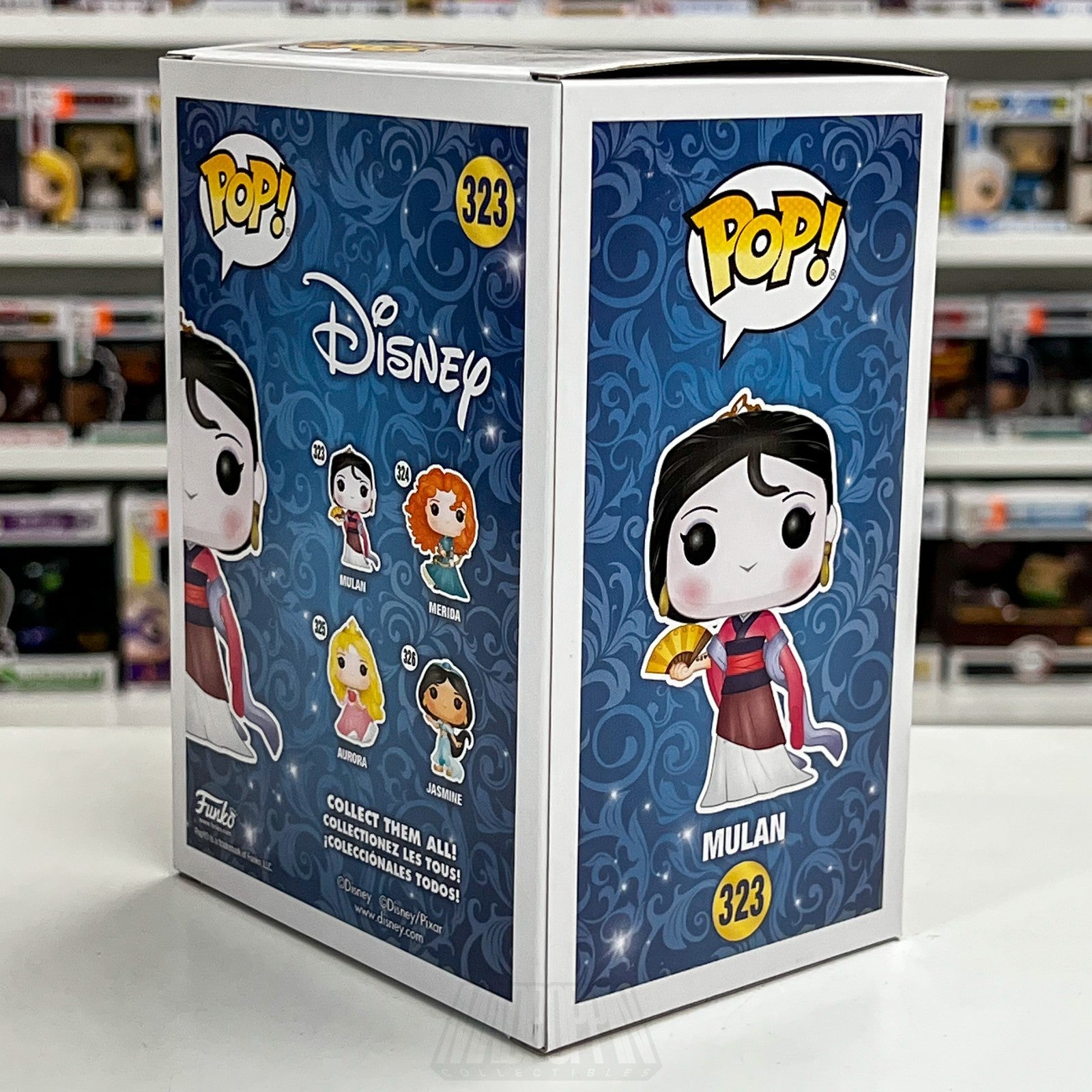 Funko Pop Disney Hua Mulan 323 Princess Animation Musical China Vinyl Figure Toy4
