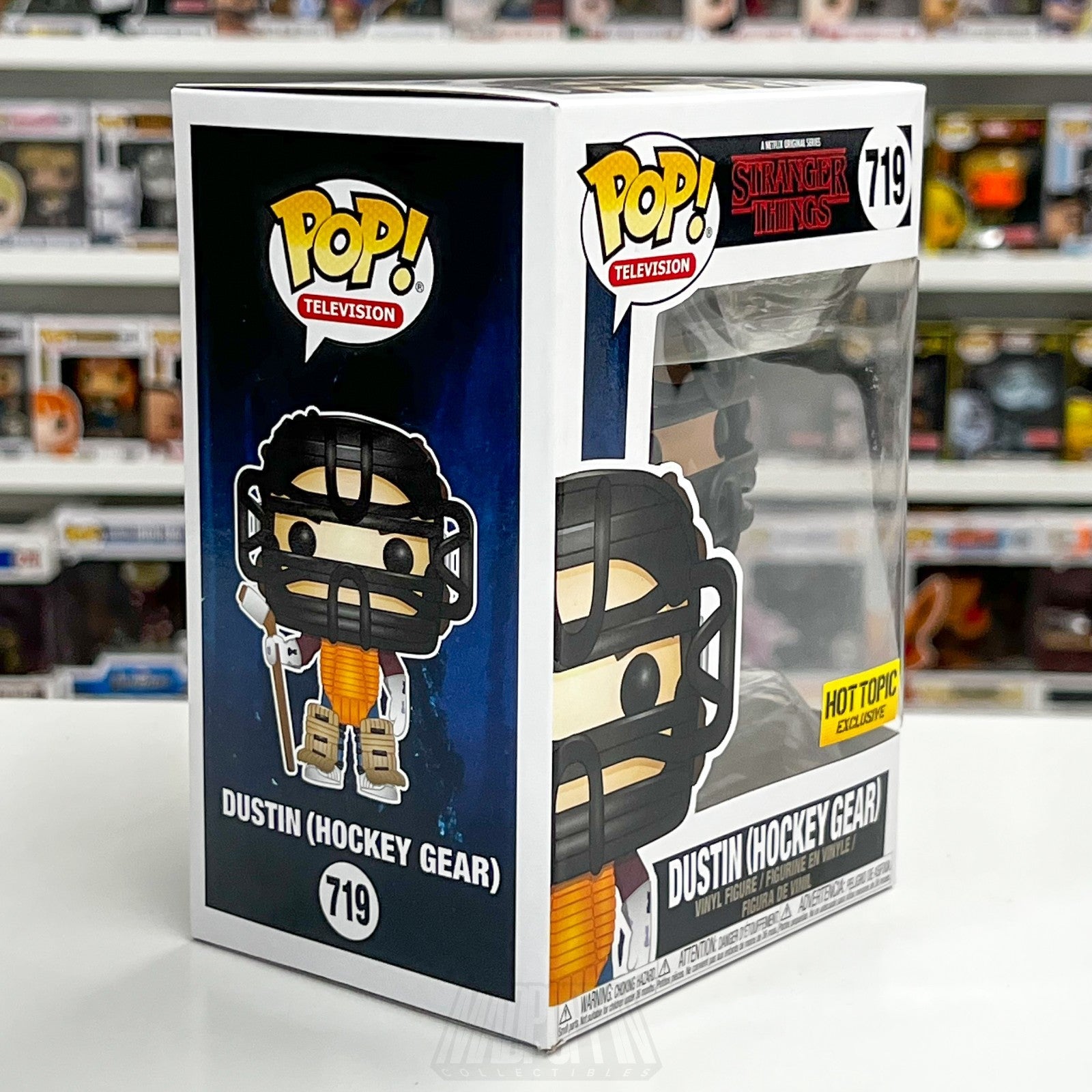 Funko Pop Television Stranger Things Dustin Hockey Gear Hot Topic 719 Toy Figure5