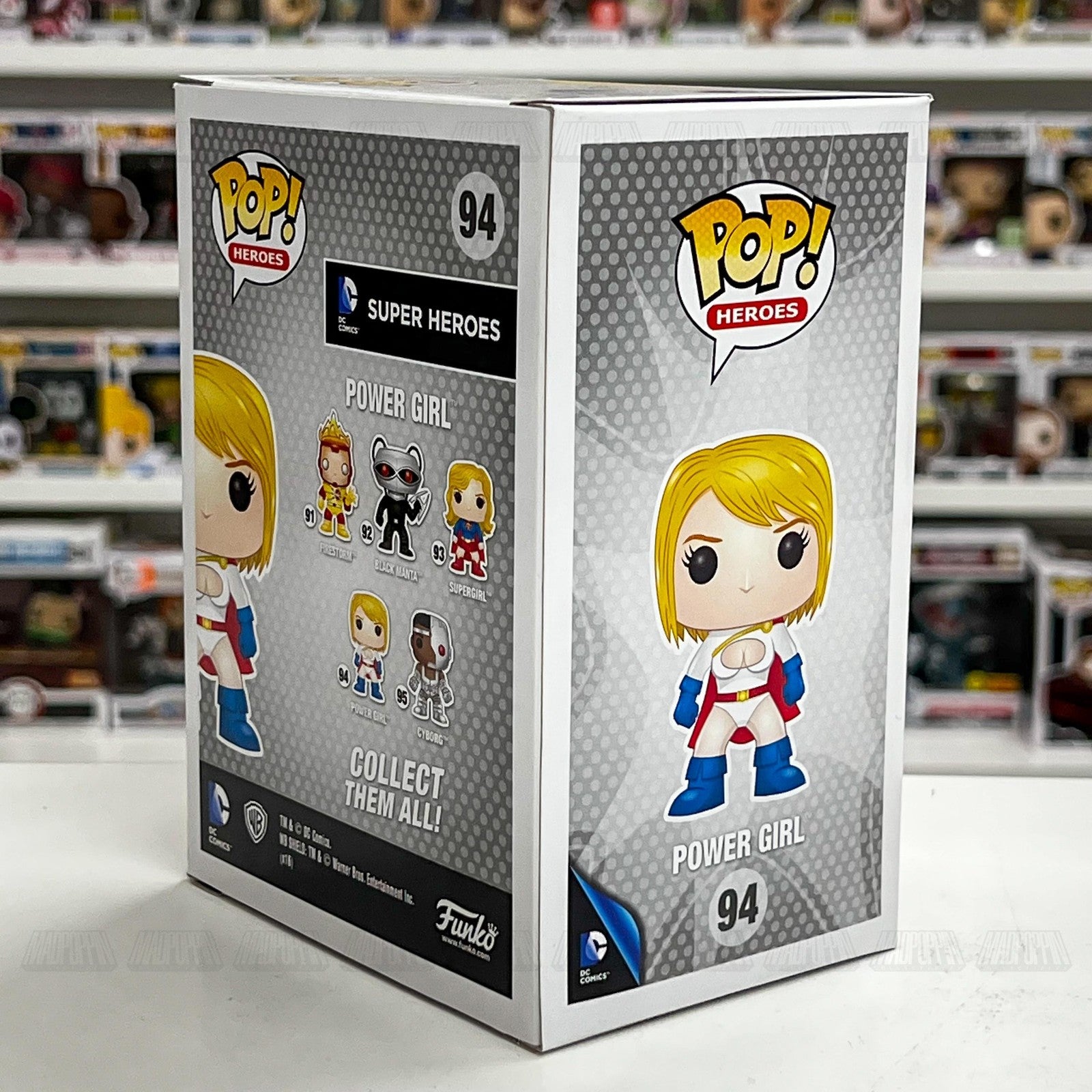 Funko Pop Heroes DC Super Heroes Power Girl 94 Vinyl Figure Collectible New