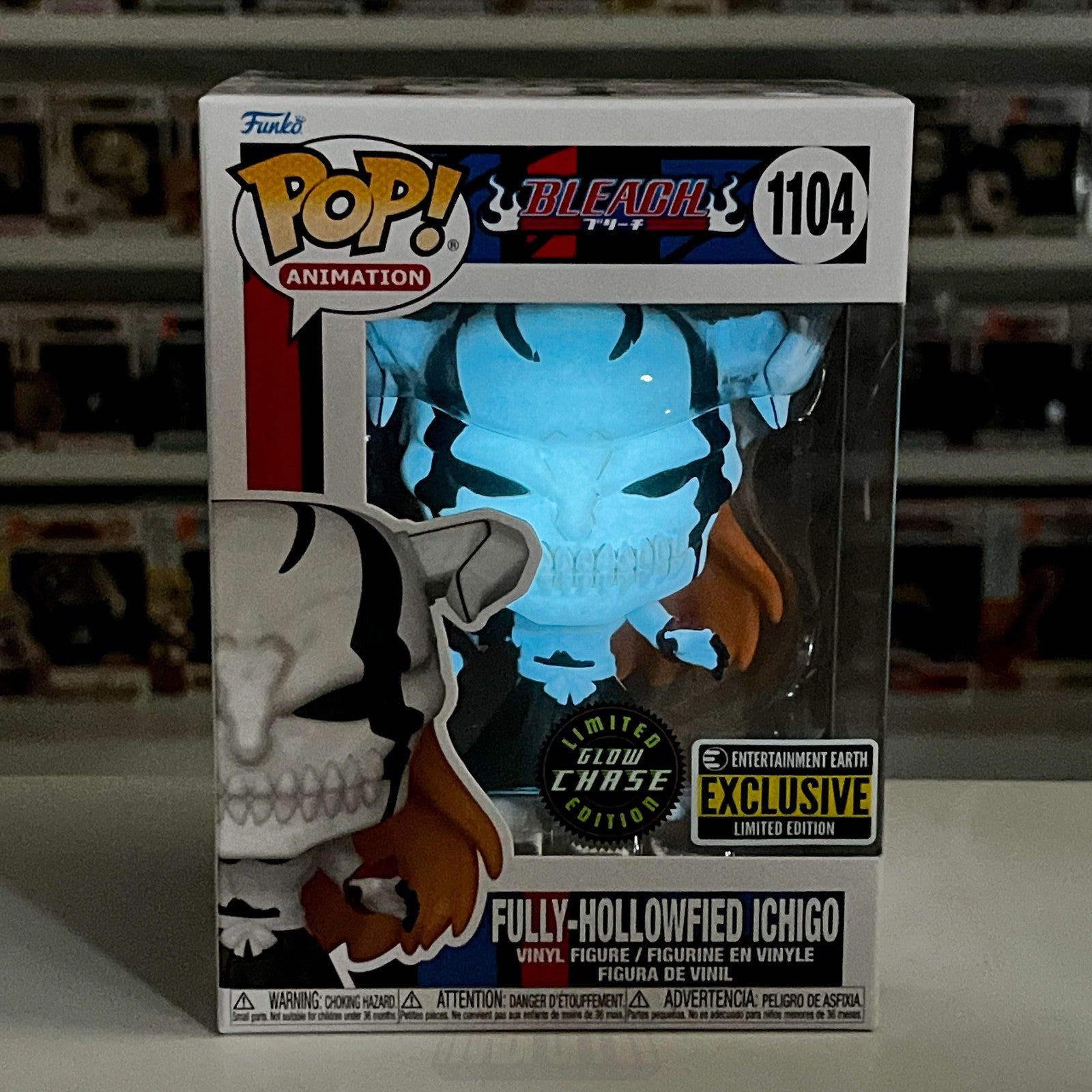 Funko Pop Animation Bleach Fully-Hollowfied Ichigo 1104 Glow Chase EE Anime NIB