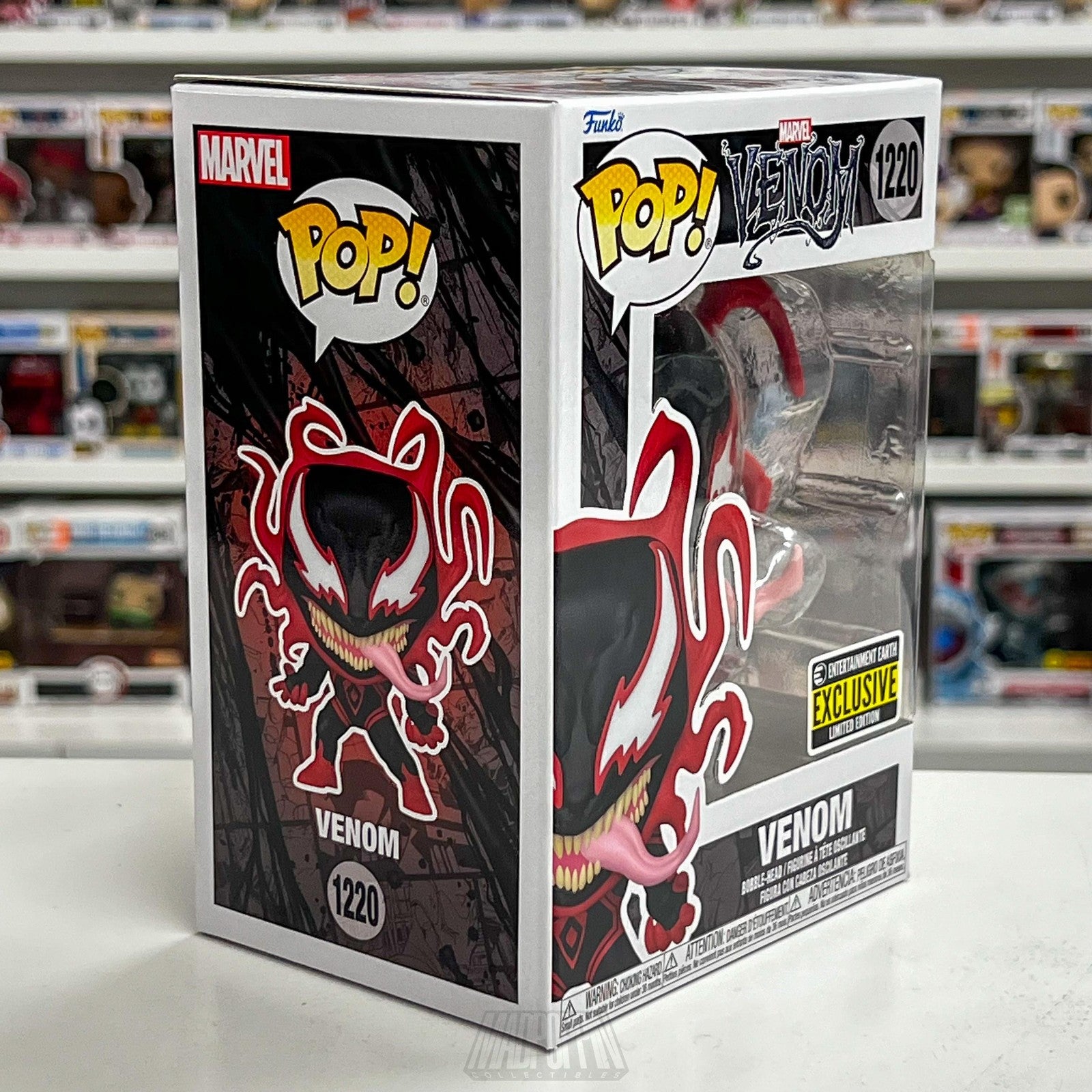 Funko Pop Marvel Venom 1220 Entertainment Earth Exclusive Limited Edition Figure