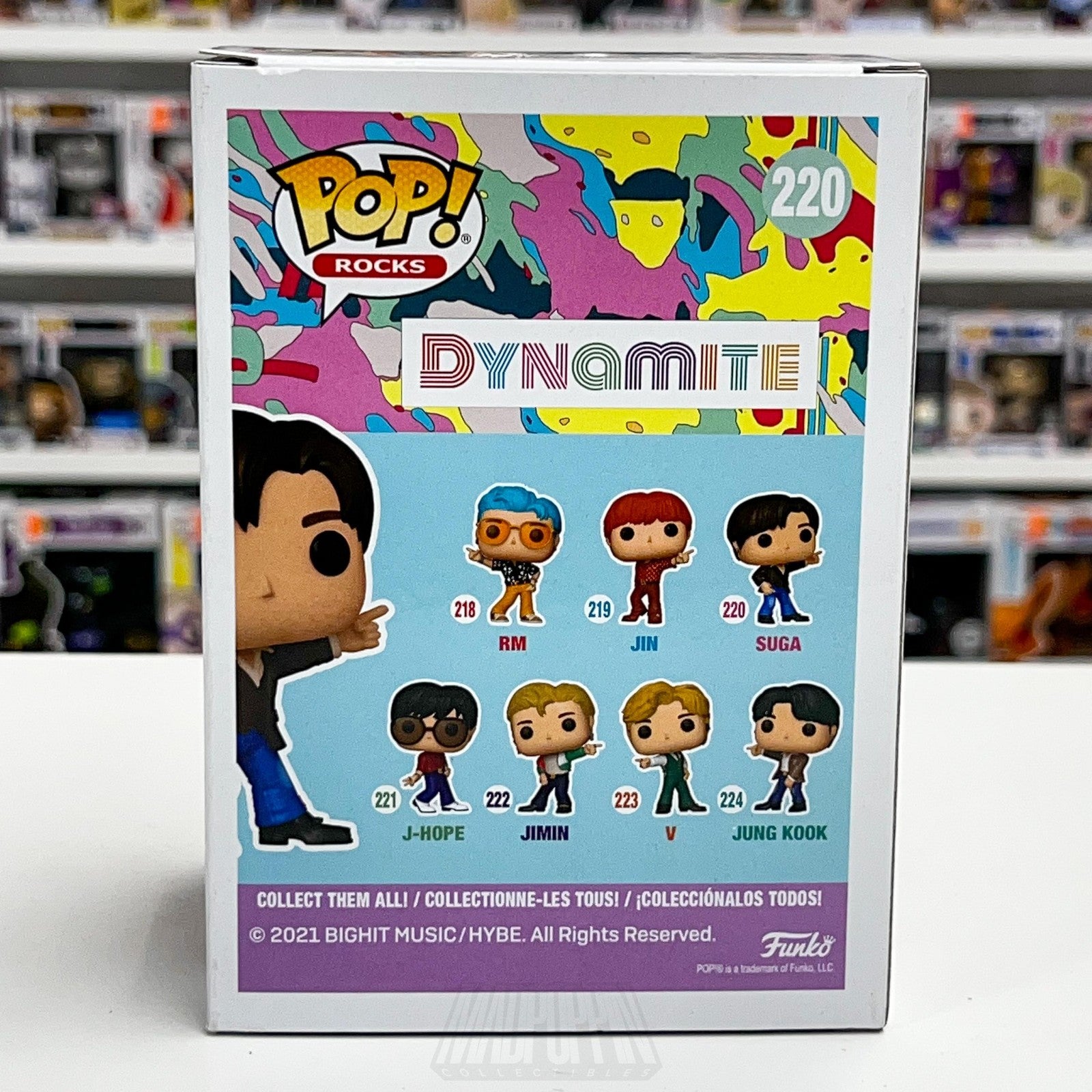 Funko Pop! Rocks BTS SUGA 220 Dynamite Vinyl Figure Boxed 2021 K-Pop Idol Toy3