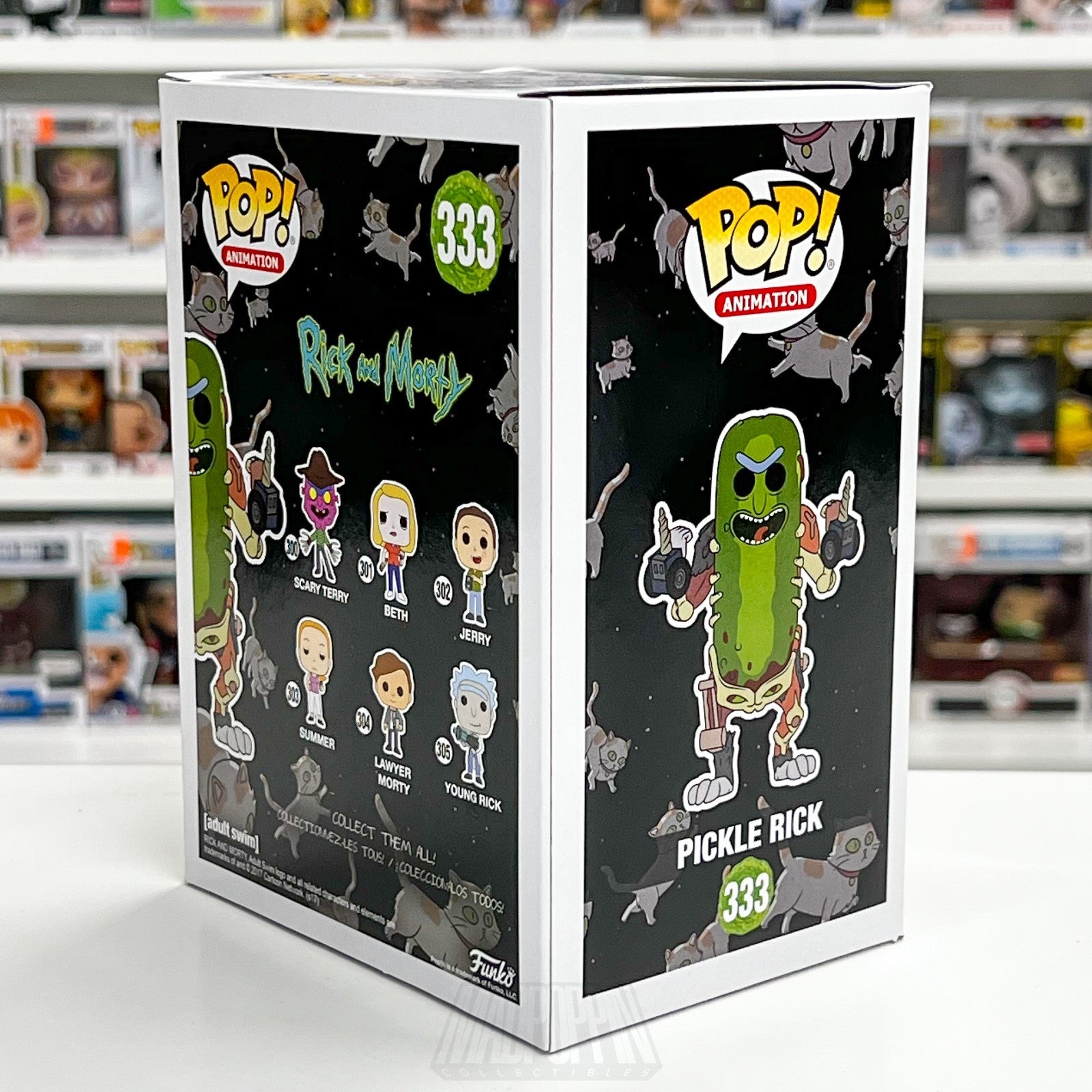 Funko Pop Animation Rick and Morty Pickle Rick 333 Adult Swim Vinyl Figure Toy4