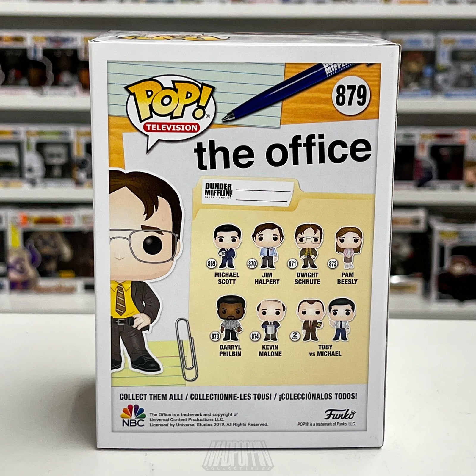 Funko Pop The Office Jim Halpert Dwight Disguise 879 BoxLunch Exclusive New