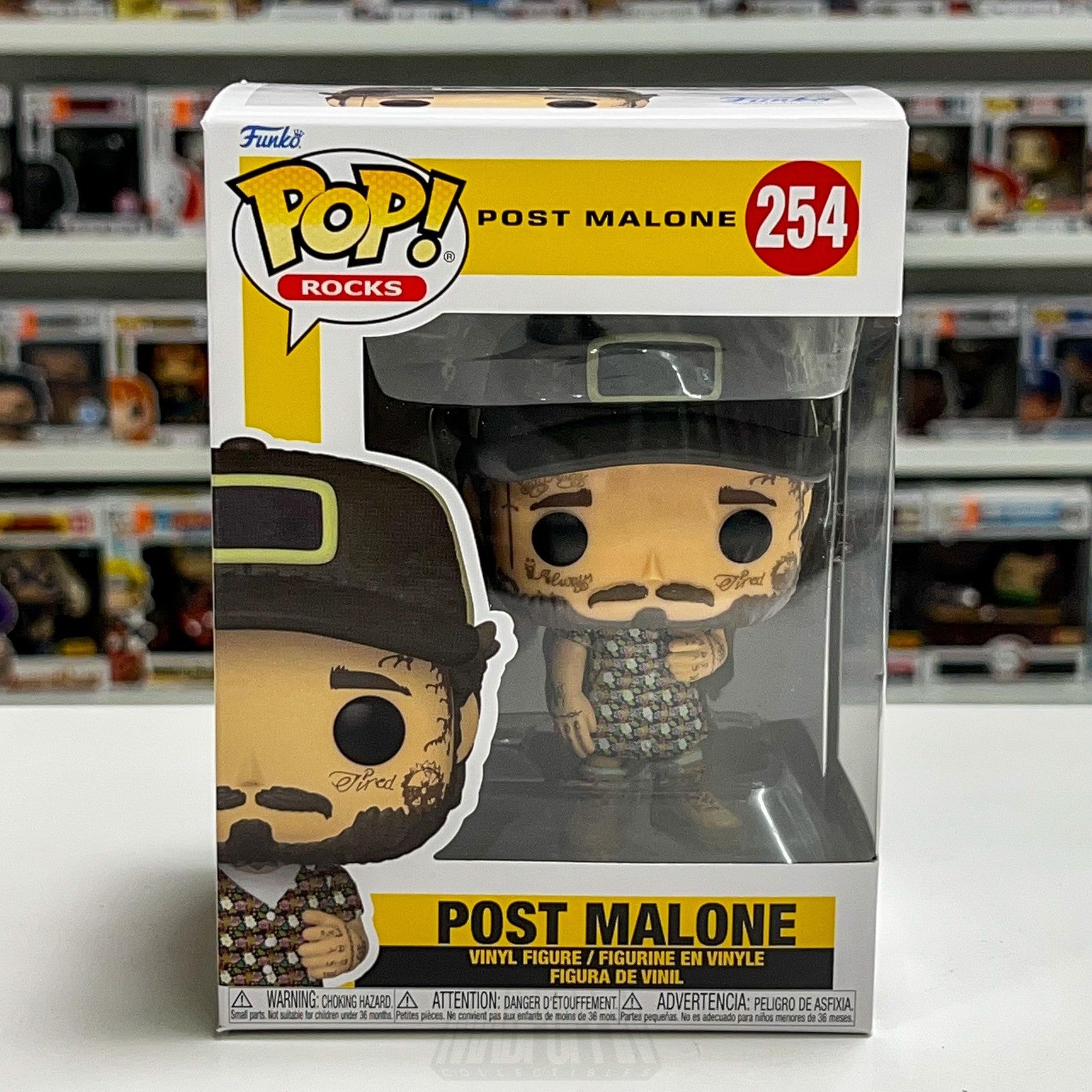 Funko Pop Rocks Post Malone 254 Sundress Figure Toy Rap Hip Hop Country Music