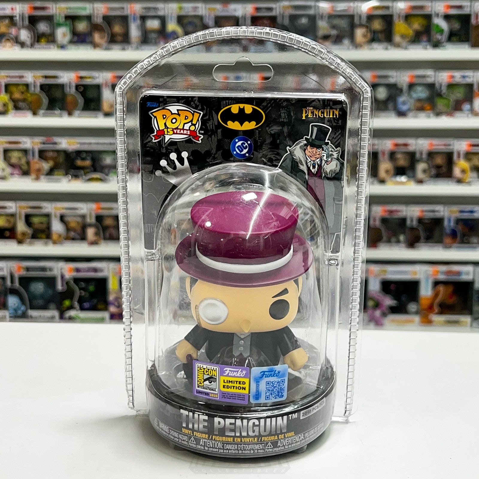 Funko Pop DC Heroes Penguin Clamshell SDCC 2025 Exclusive LE 2010 Pieces Batman