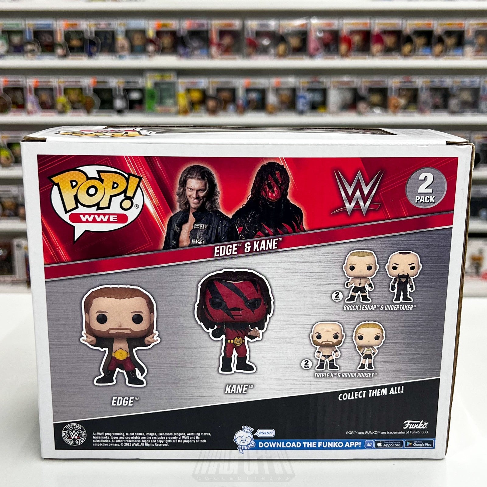 Funko Pop WWE Edge & Kane Targetcon Exclusive 2 Pack Wrestling Vinyl Figure3