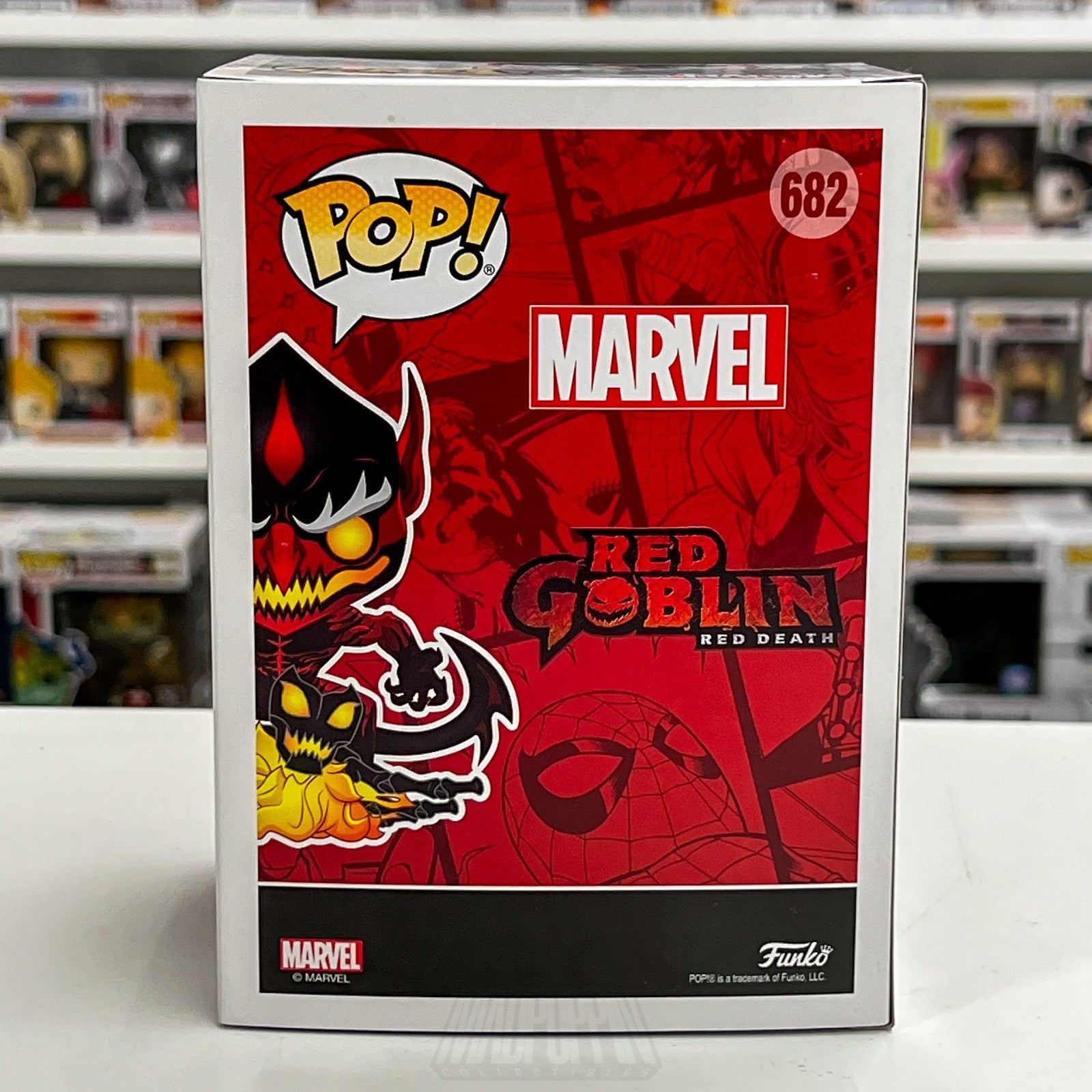 Funko Pop Marvel Red Goblin Death NYCC Fall Con 682 Supervillain Vinyl Figure3
