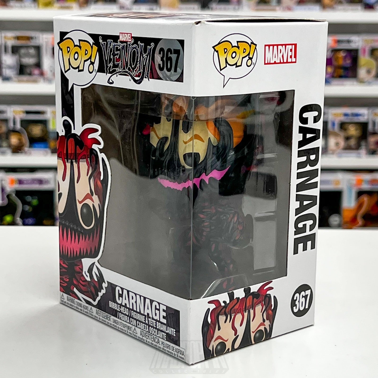 Funko Pop! Marvel Venom Carnage #367 Bobblehead Vinyl Figure 2018 Boxed Toy1