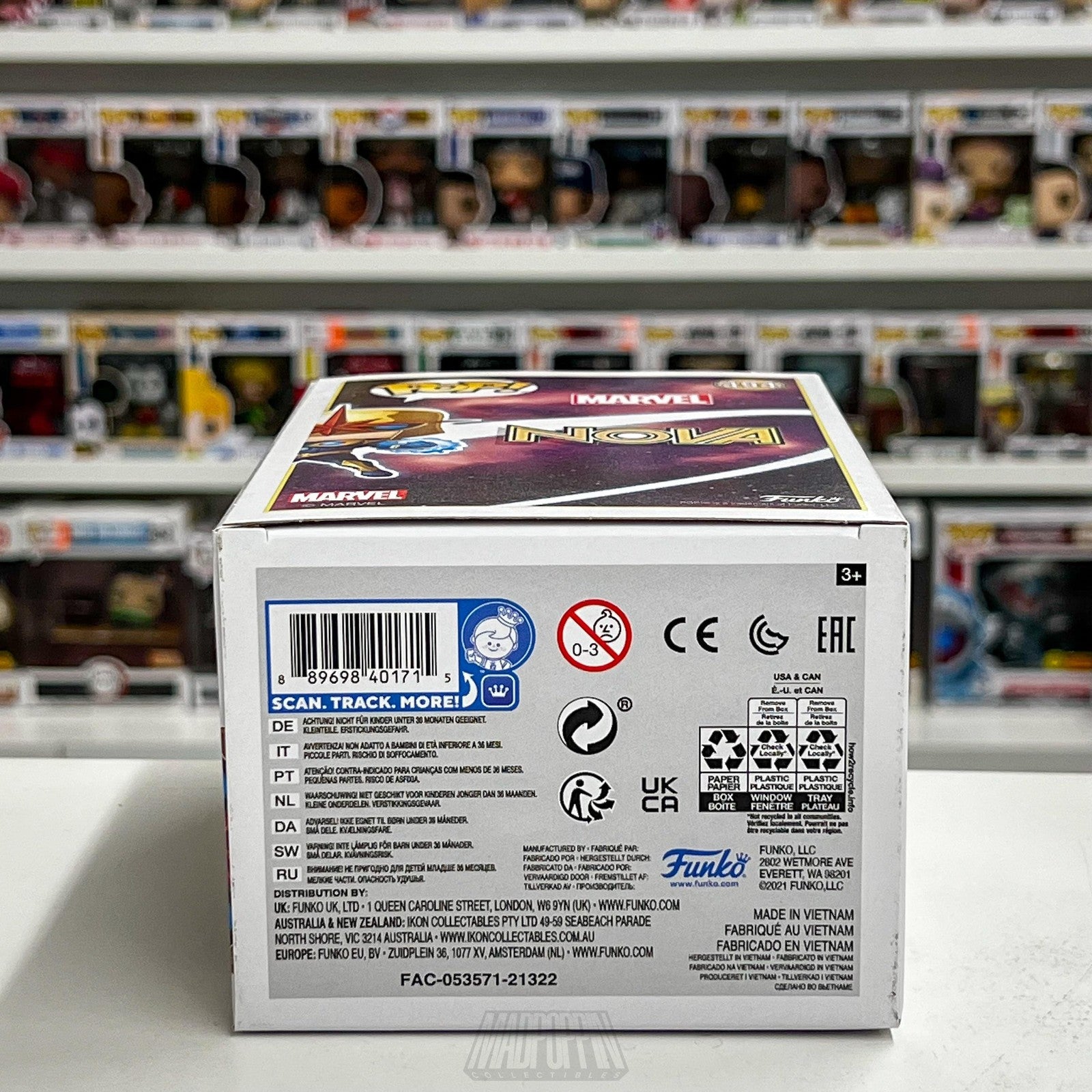 Funko Pop Marvel Nova PX Previews Exclusive #494 Vinyl Figure Bobble-Head New
