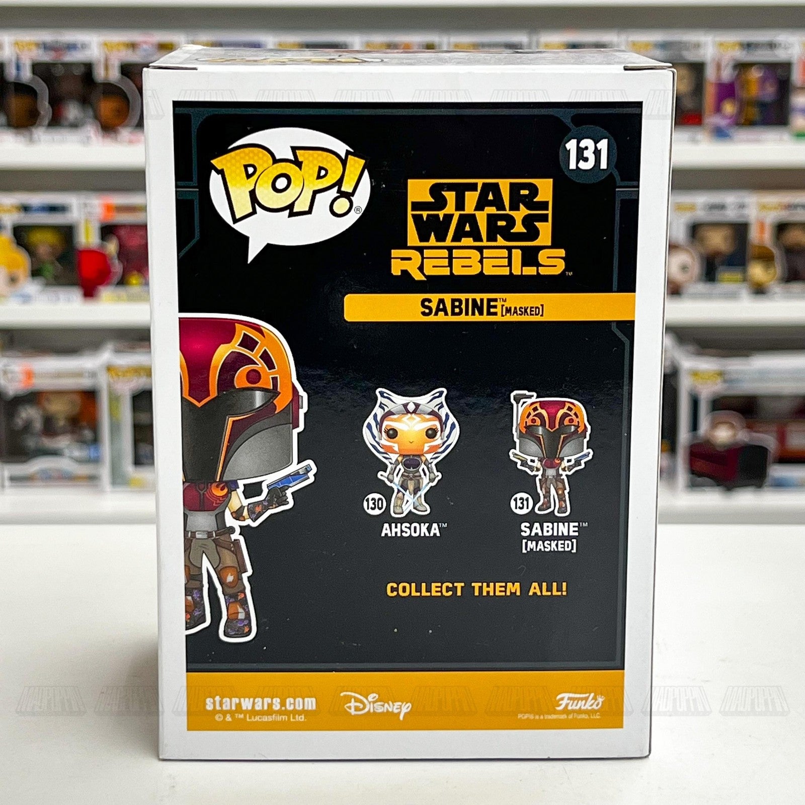 Funko Pop Star Wars Rebels Sabine Masked #131 Walgreens Exclusive Vinyl Figure