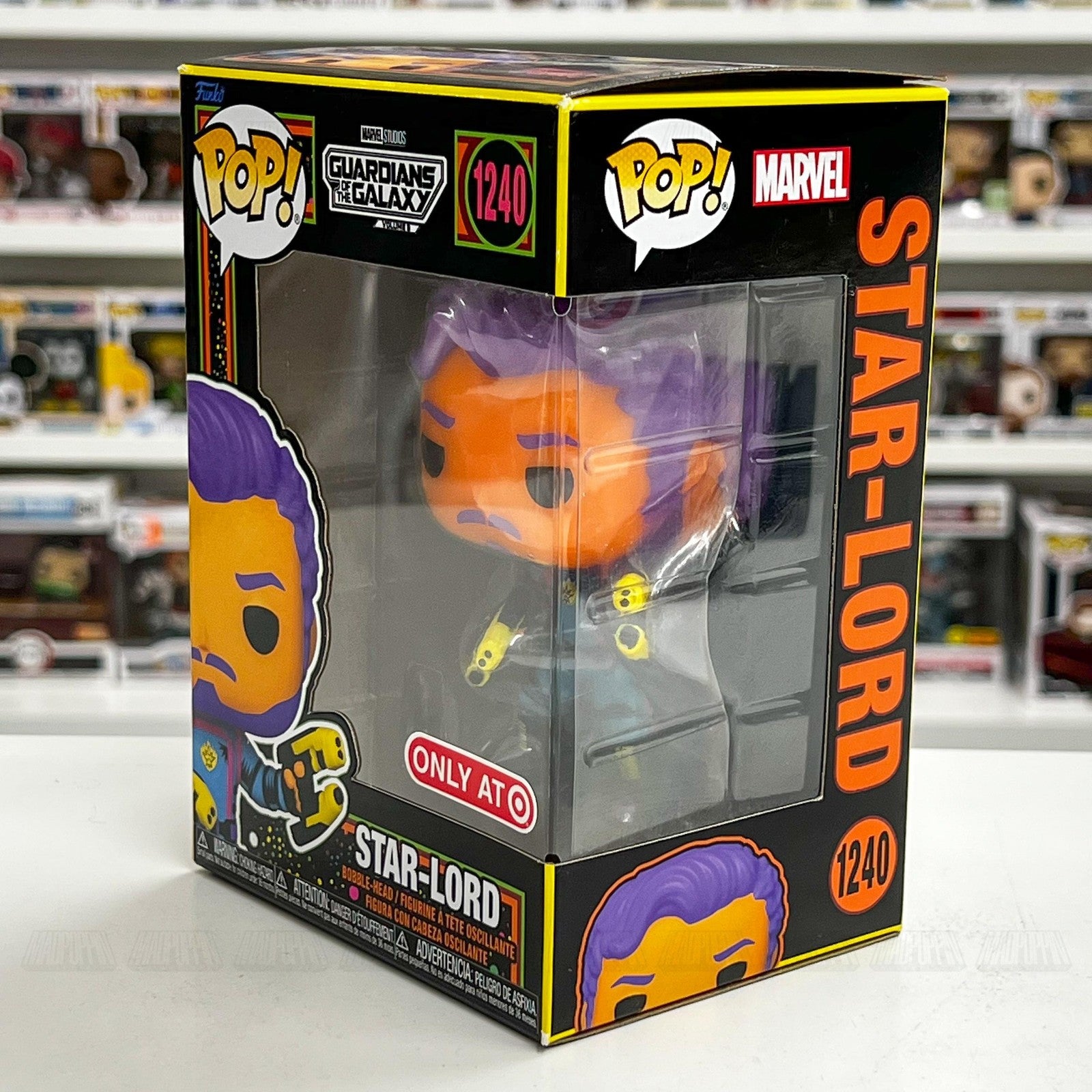 Funko Pop Marvel GOTG Vol. 3 Star-Lord #1240 Target Exclusive Bobblehead Figure