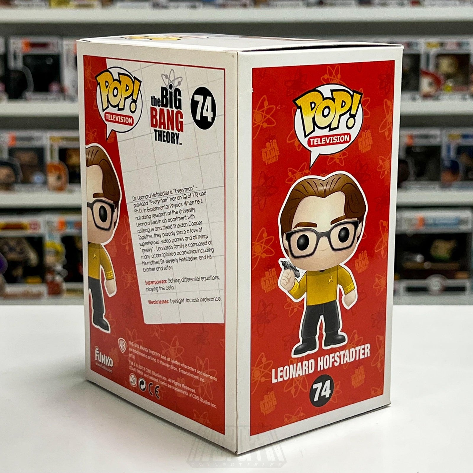 Funko Pop The Big Bang Theory TBBT Leonard Hofstadter 74 Star Trek TV Figure Toy